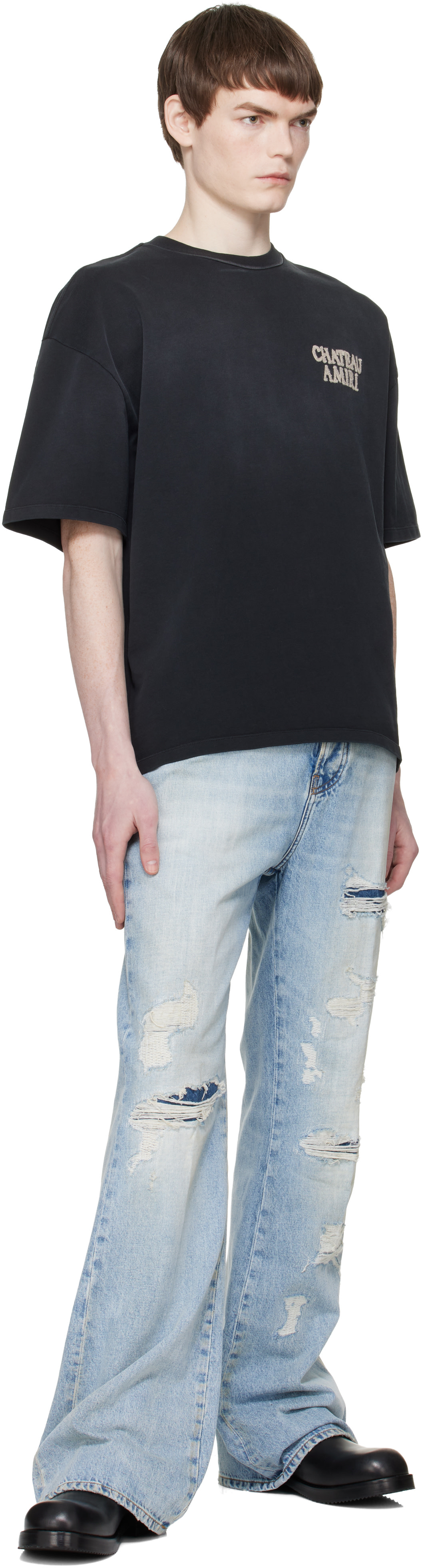 AMIRI - Black 'Chateau Amiri' Oversized T-shirt