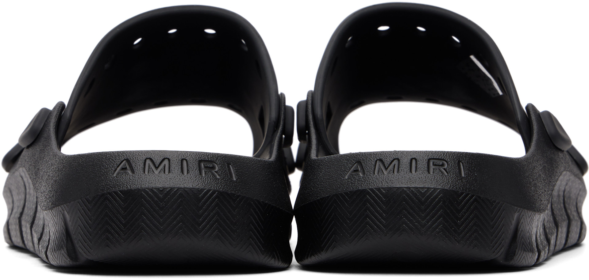 AMIRI: Black Sunday Slides | SSENSE