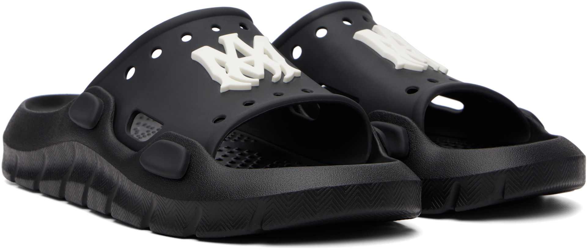 AMIRI: Black Sunday Slides | SSENSE