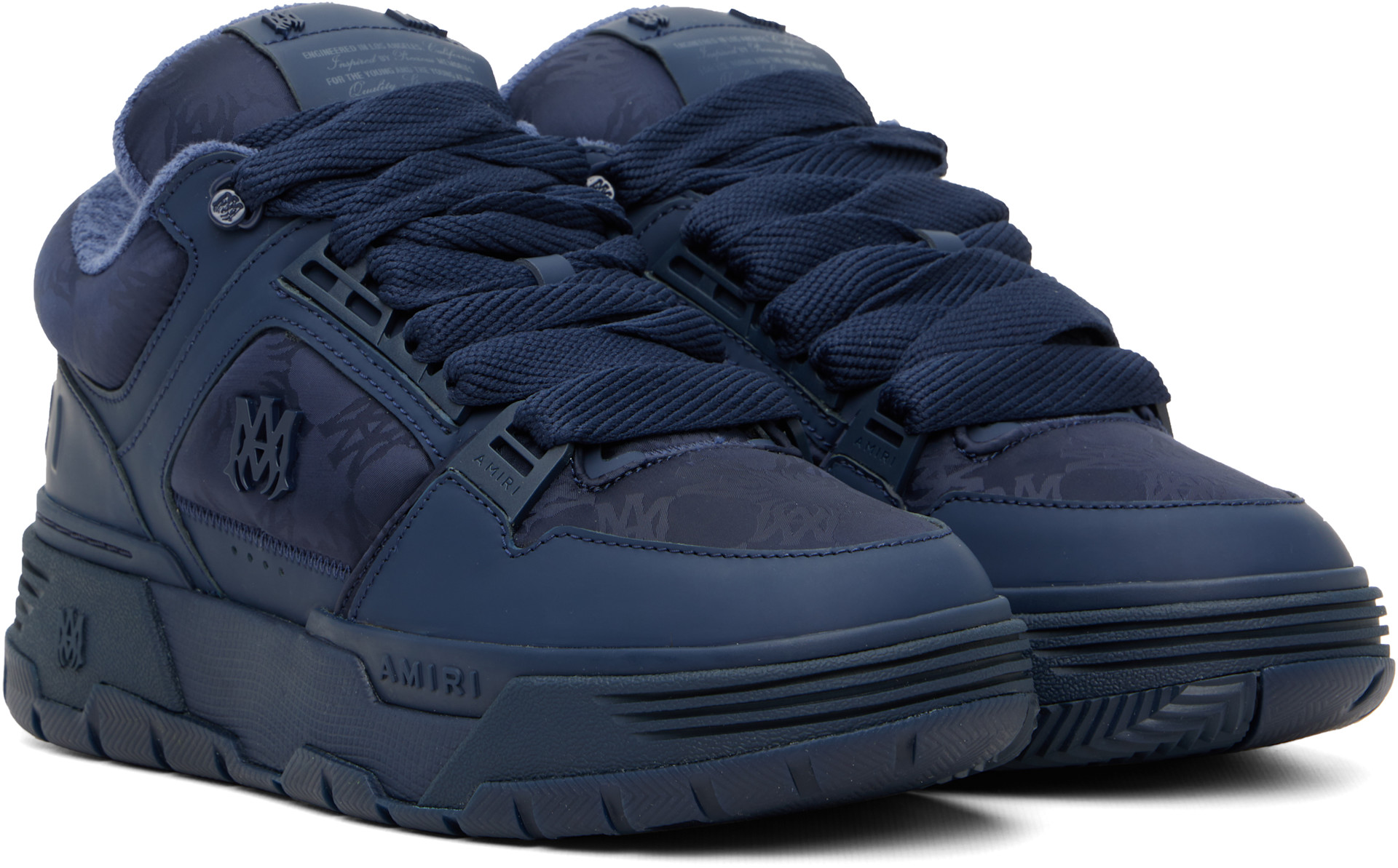AMIRI: ネイビー MA Quad Nylon MA-1 スニーカー | SSENSE 日本