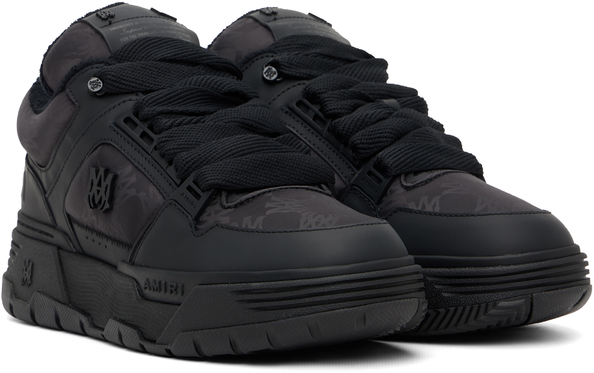 AMIRI - Baskets MA-1 noires à monogramme