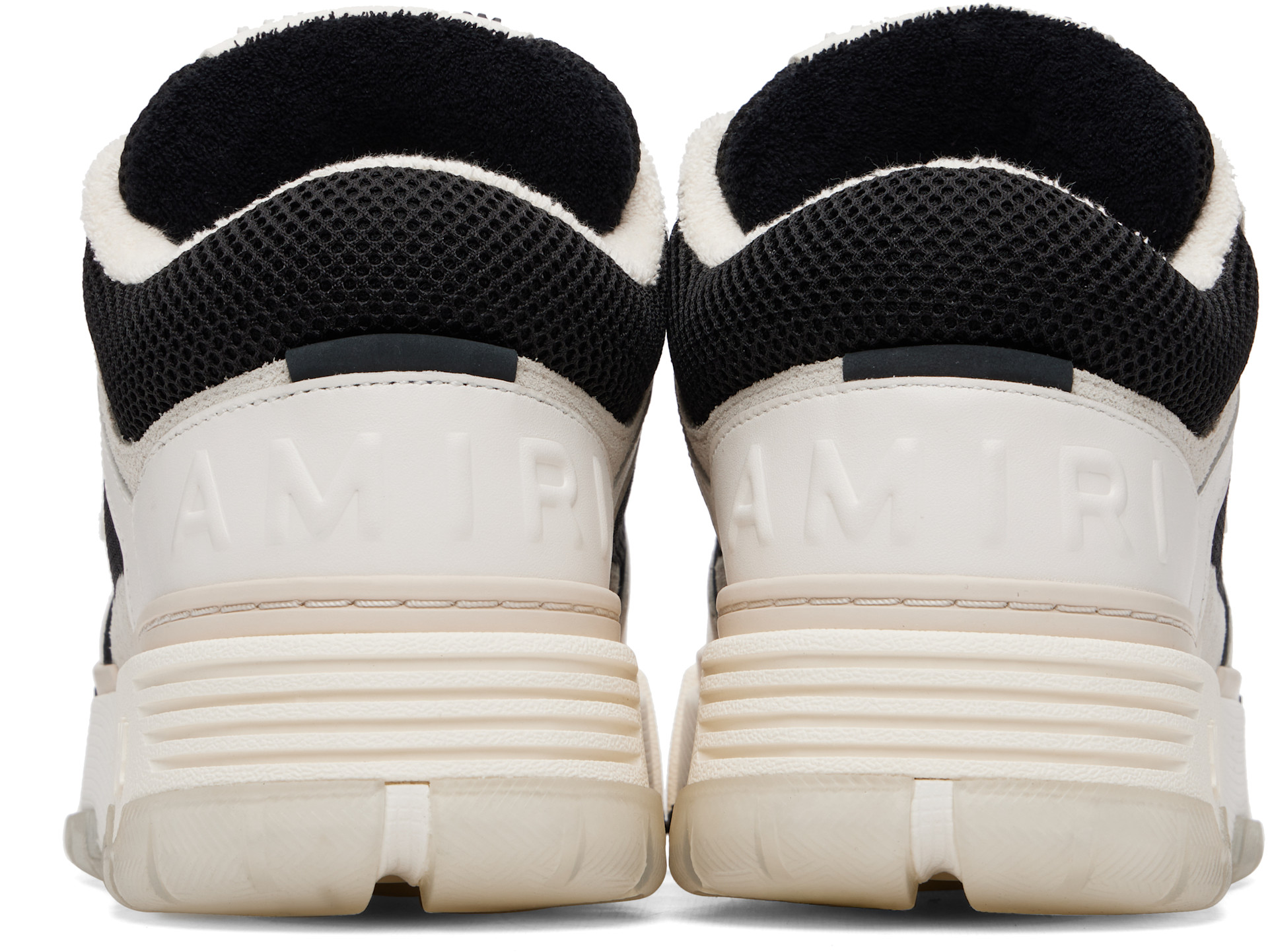 AMIRI: White & Black MA-1 Sneakers | SSENSE