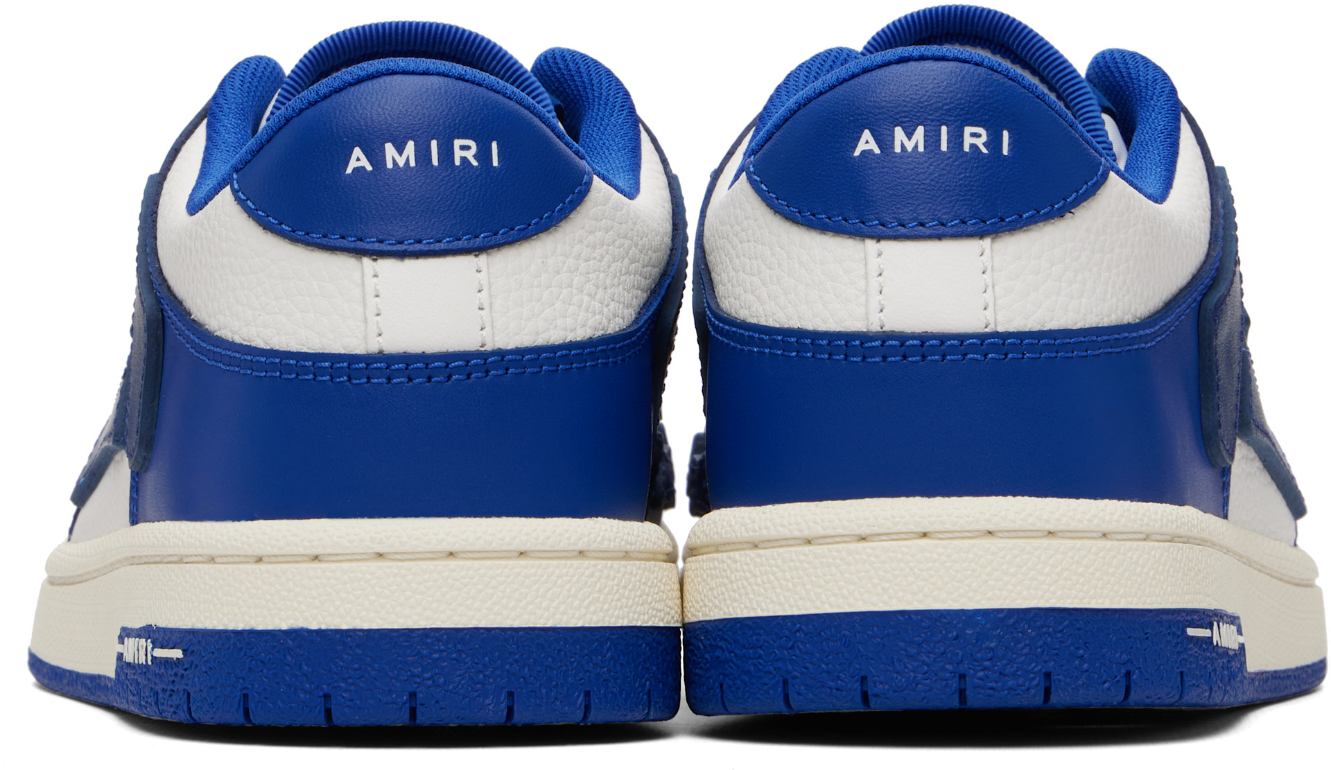 AMIRI: Navy & White Skel Top Low Sneakers | SSENSE Canada