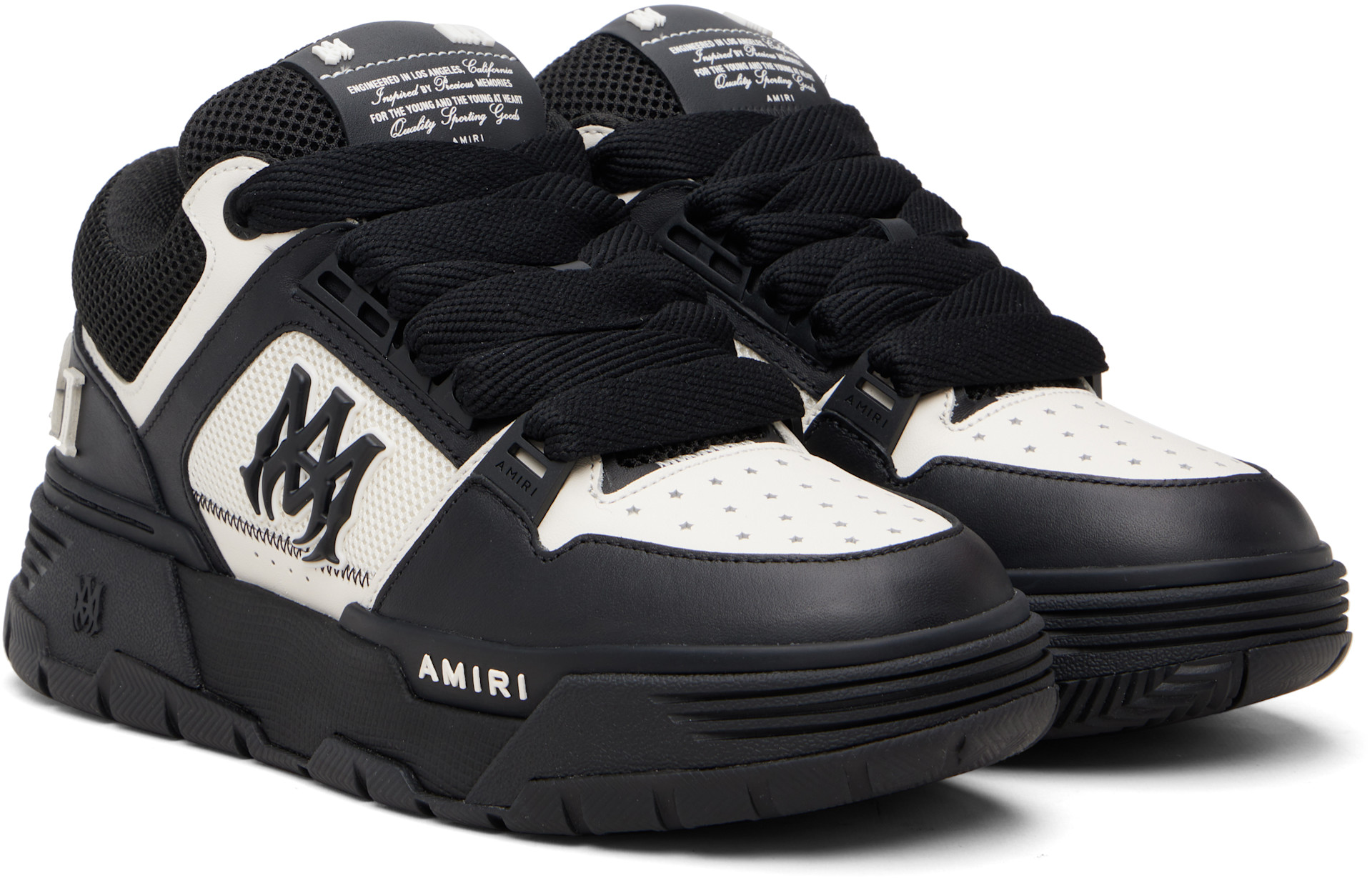 AMIRI: ホワイト＆ブラック MA Patch MA-1 スニーカー | SSENSE 日本
