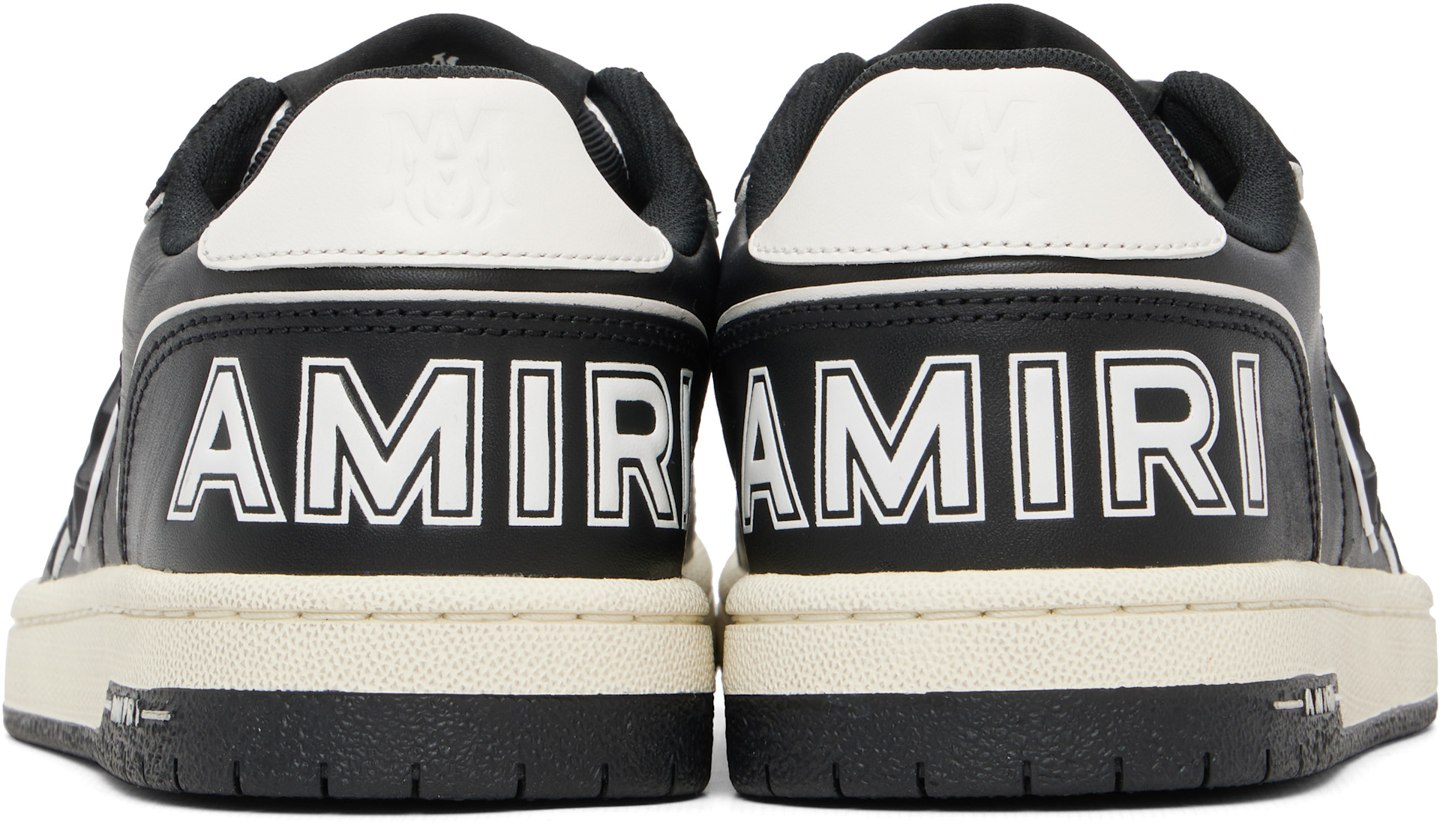新品同様 AMIRI ホワイト ブラック スニーカー AMIRI: ブラック＆ホワイト Newport スニーカー | SSENSE 日本