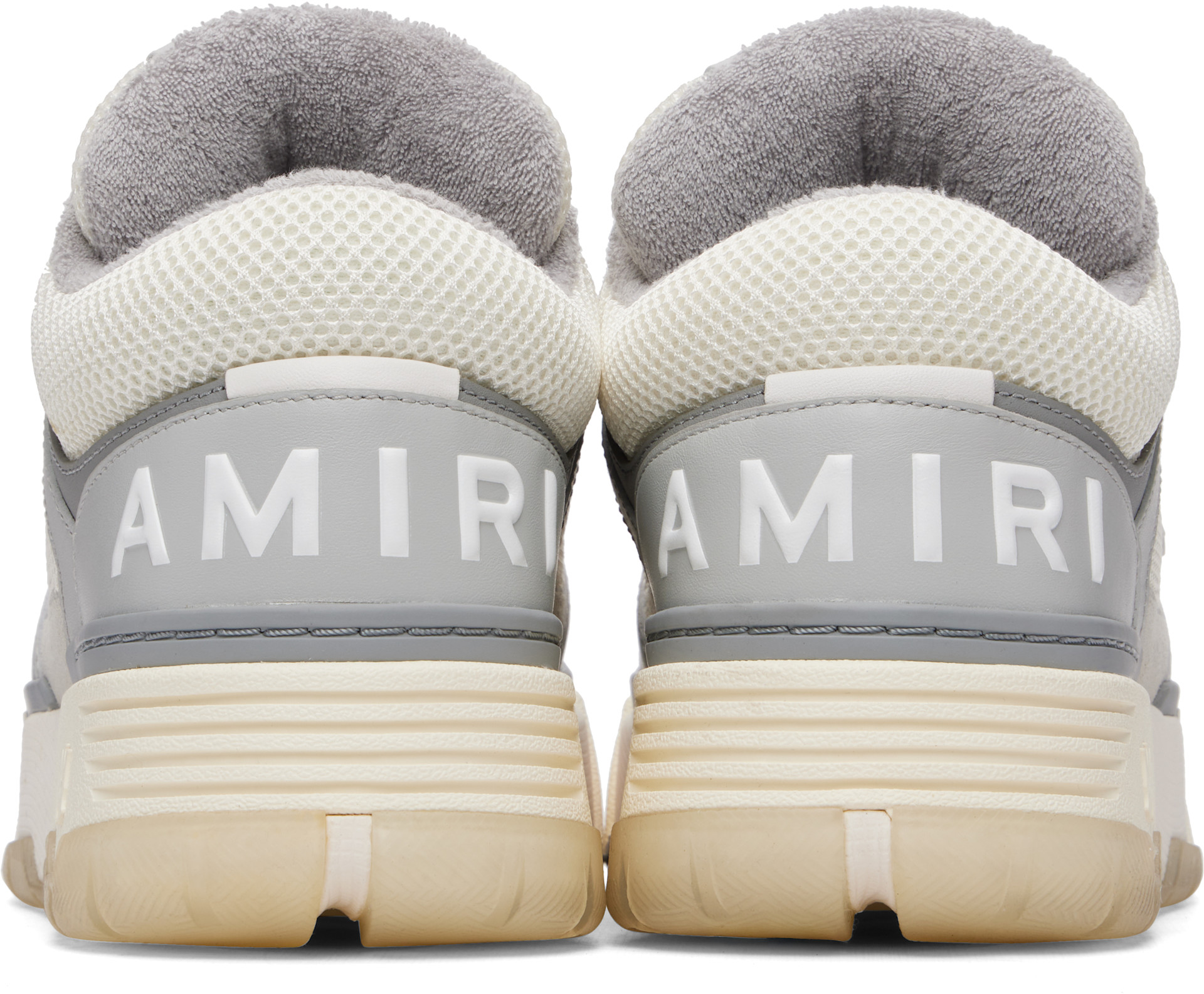 AMIRI: オフホワイト＆グレー MA-1 スニーカー | SSENSE 日本