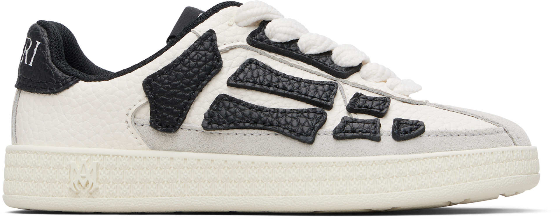 AMIRI - Enfant | Baskets Pacific blanc à appliqué d'os