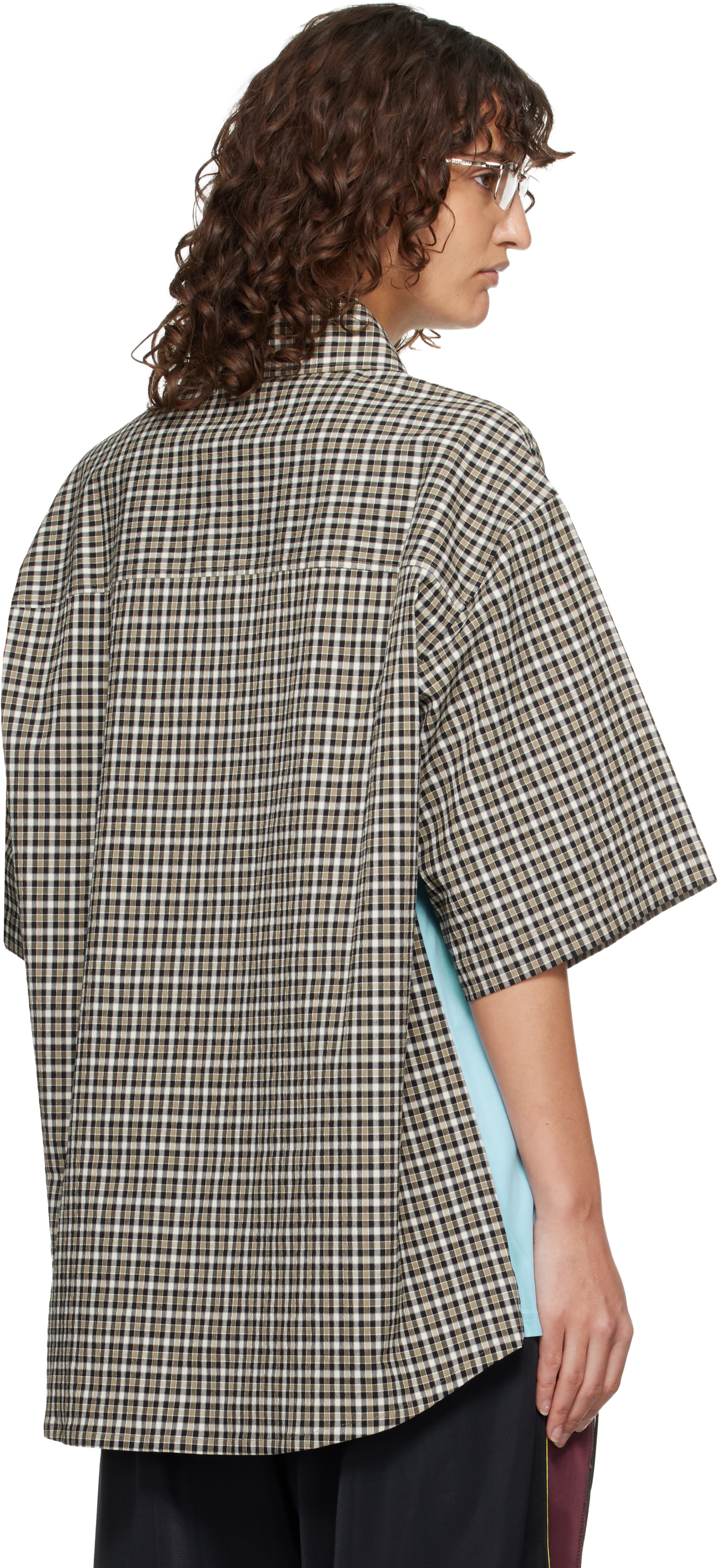 Martine Rose: Blue & Green S/S T-shirt Polo | SSENSE Canada