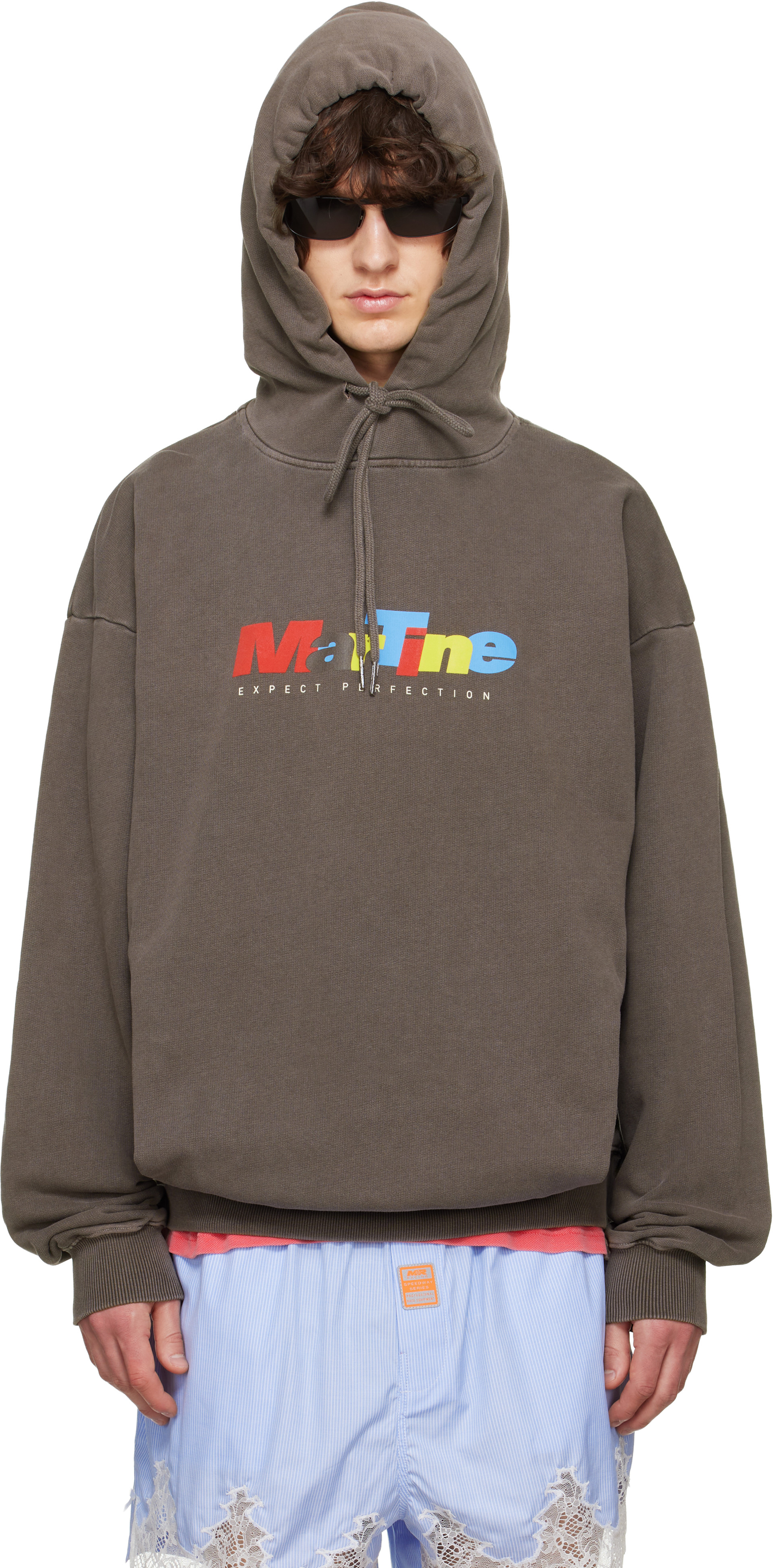 パーカー martine rose classic hoodie Martine Rose: Brown Classic Hoodie | SSENSE Germany