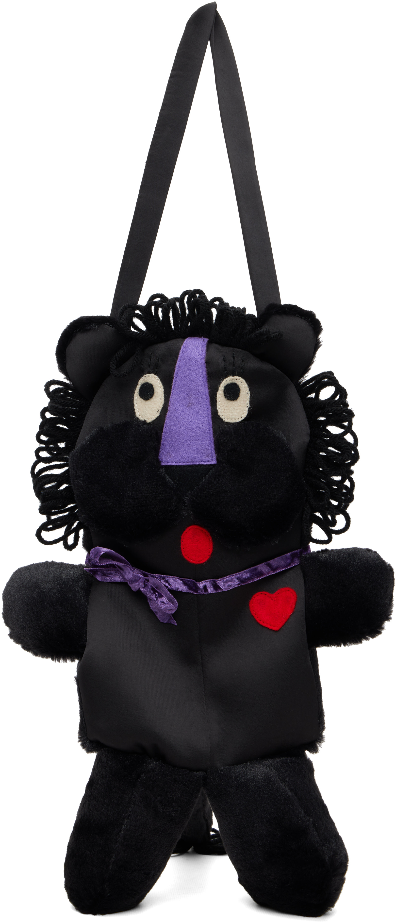 Anna Sui: SSENSE限定 ブラック Lion バッグ | SSENSE 日本