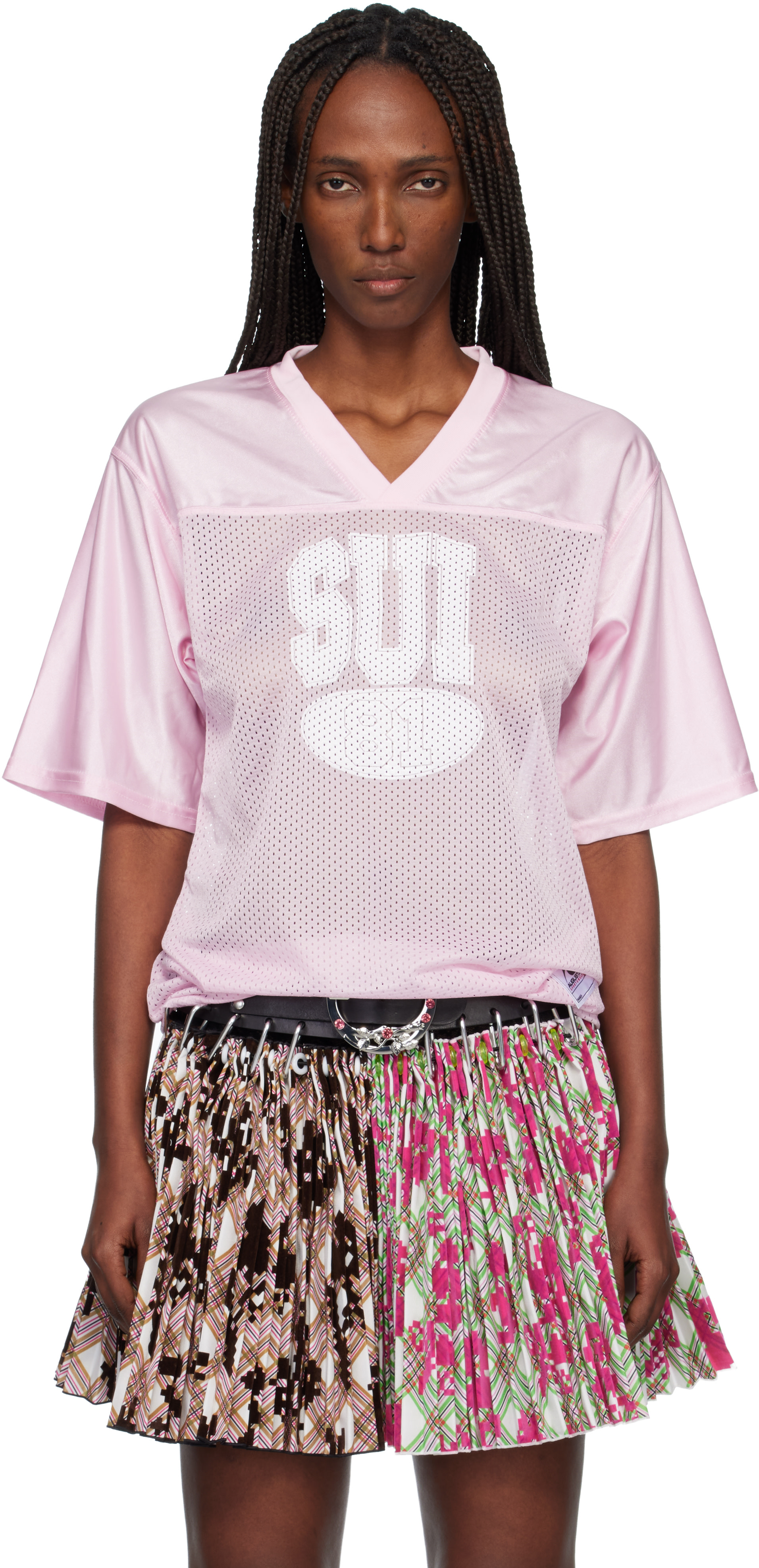 Anna Sui - Maillot rose à logo graphique