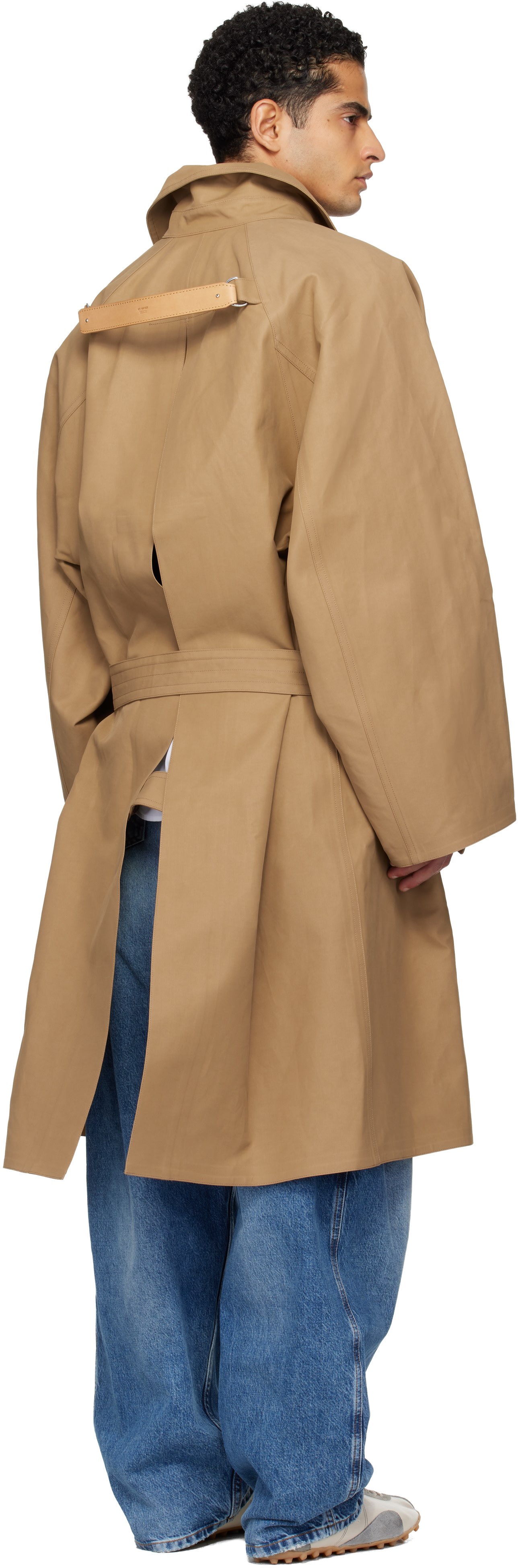 Hed Mayner - Tan Twill Trench Coat