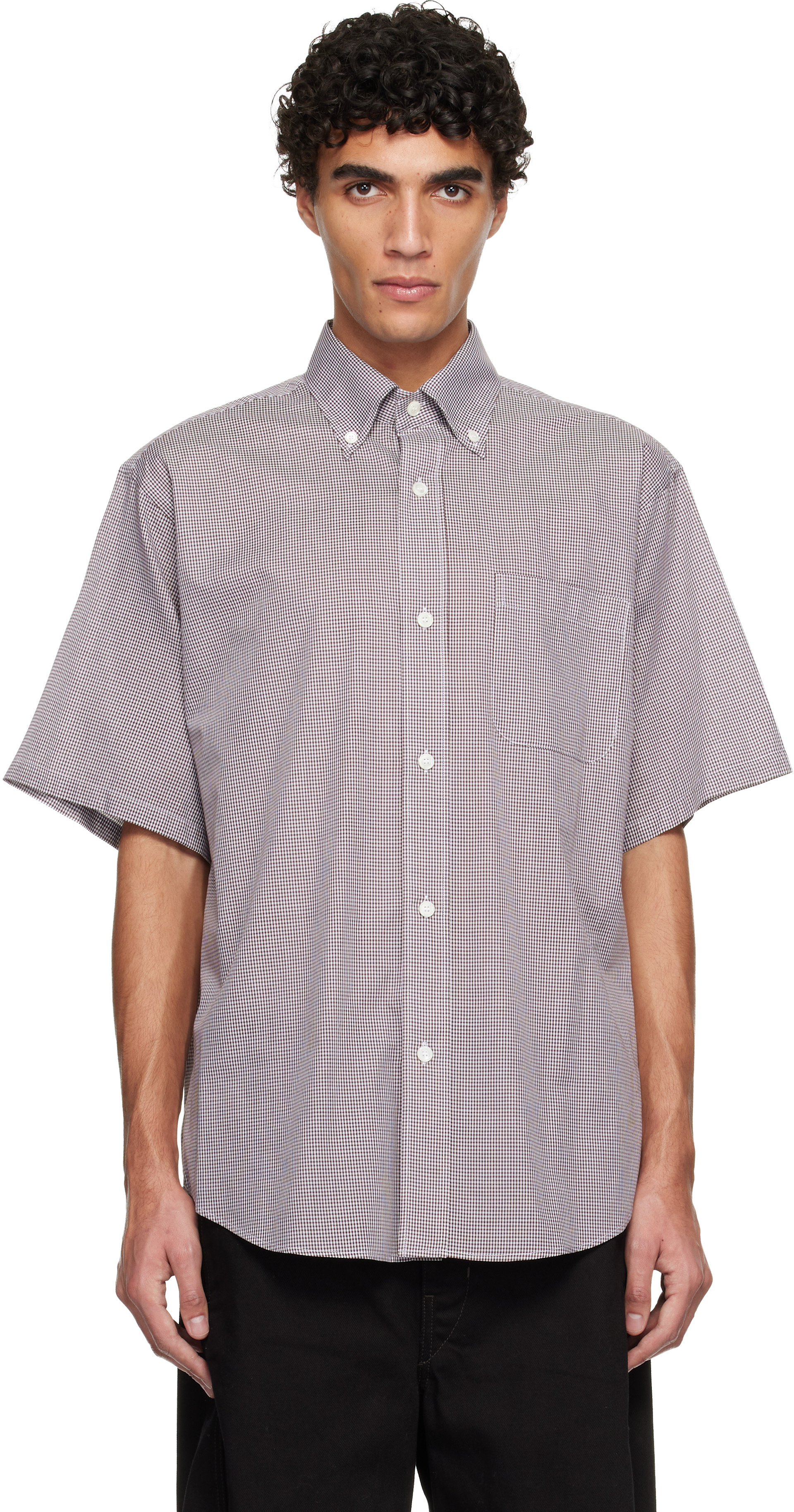 Hed Mayner - Brown Short Sleeve Shirt