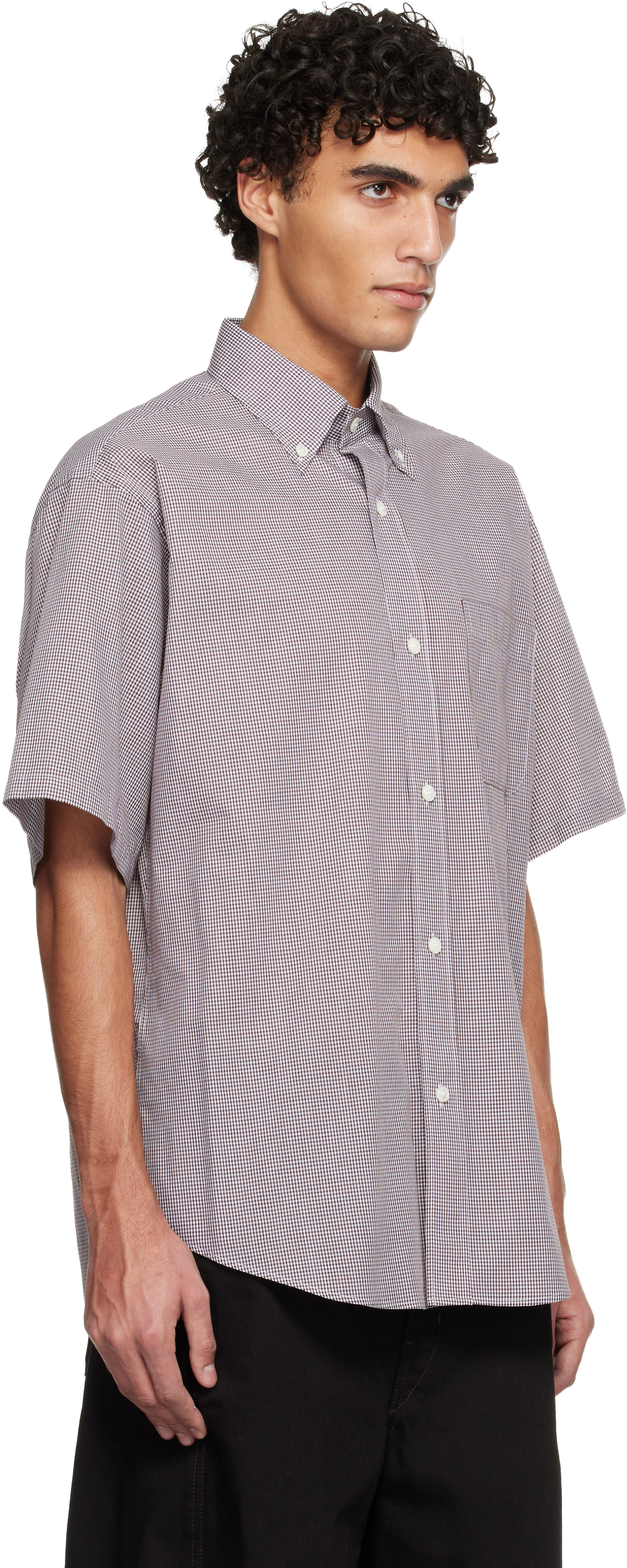 Hed Mayner - Brown Short Sleeve Shirt
