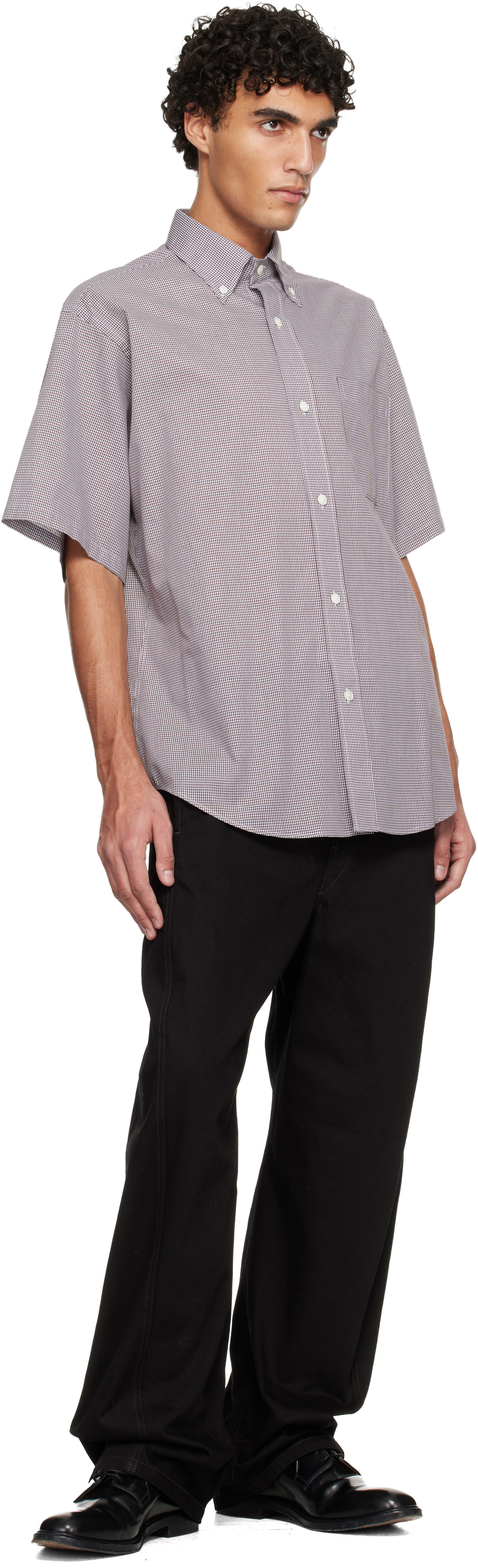 Hed Mayner - Brown Short Sleeve Shirt