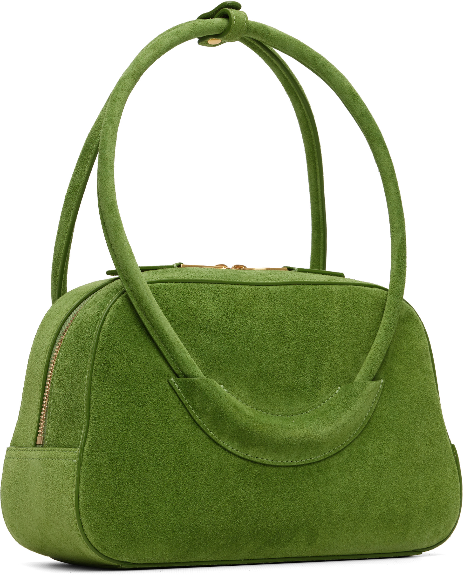SHUSHU/TONG: Green Bow Ring Handle Bag | SSENSE
