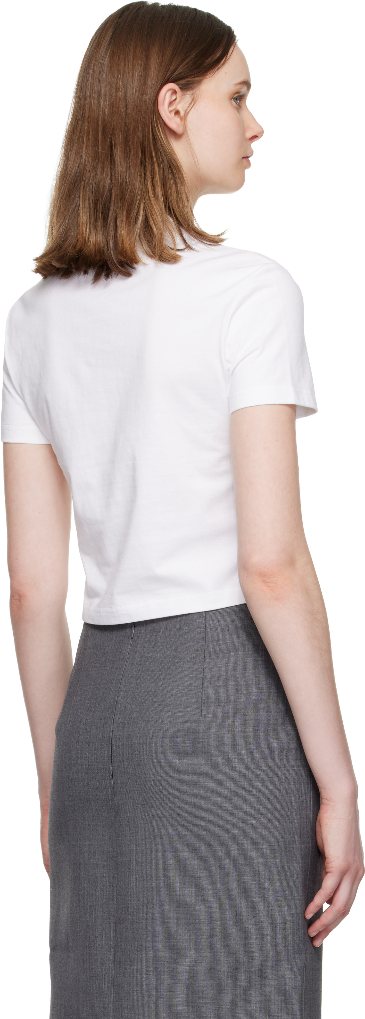 Shushu/Tong: ホワイト Wave Lace Collar Tシャツ | SSENSE 日本