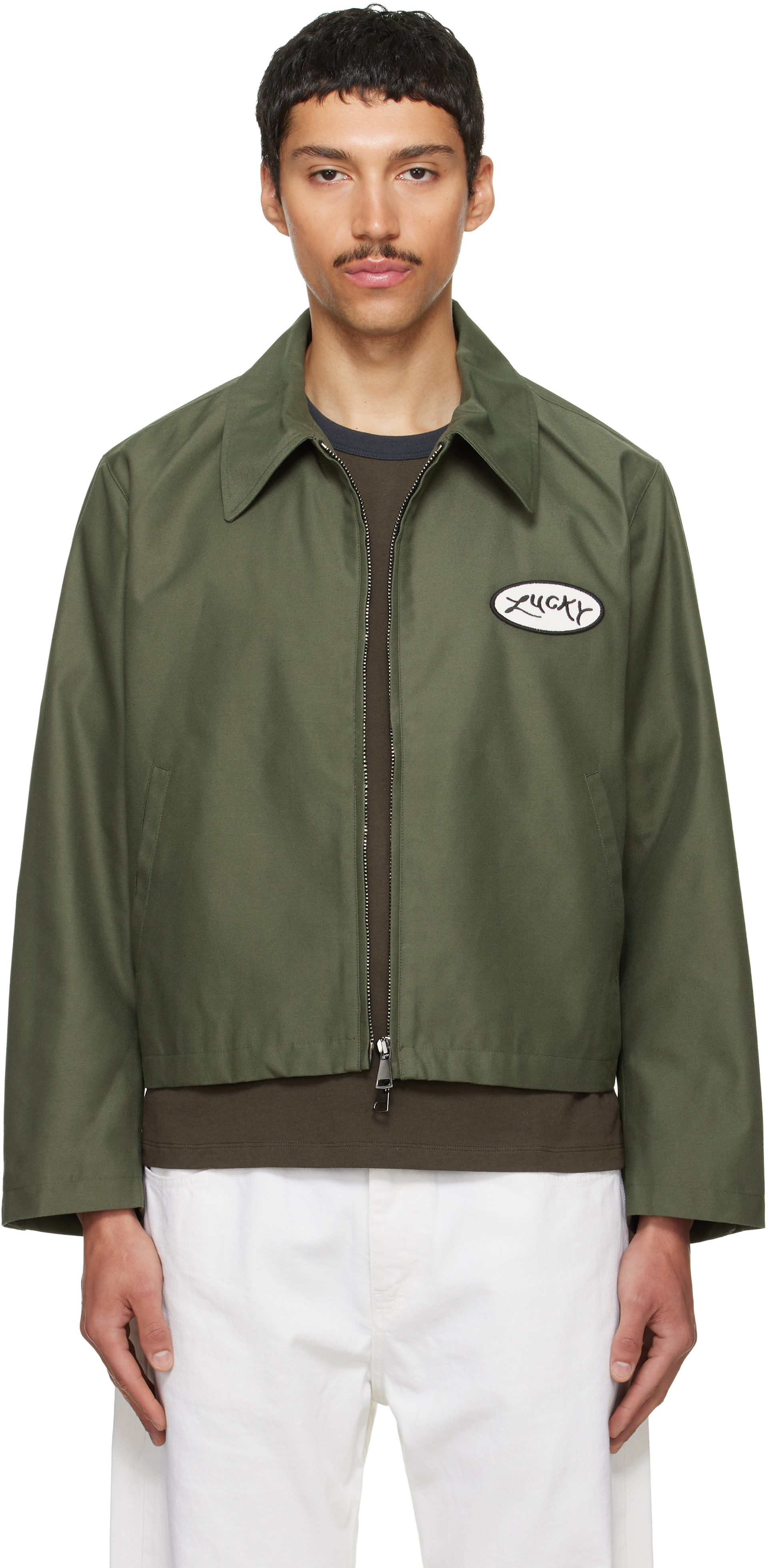 Second/Layer - Blouson Lucky Station vert