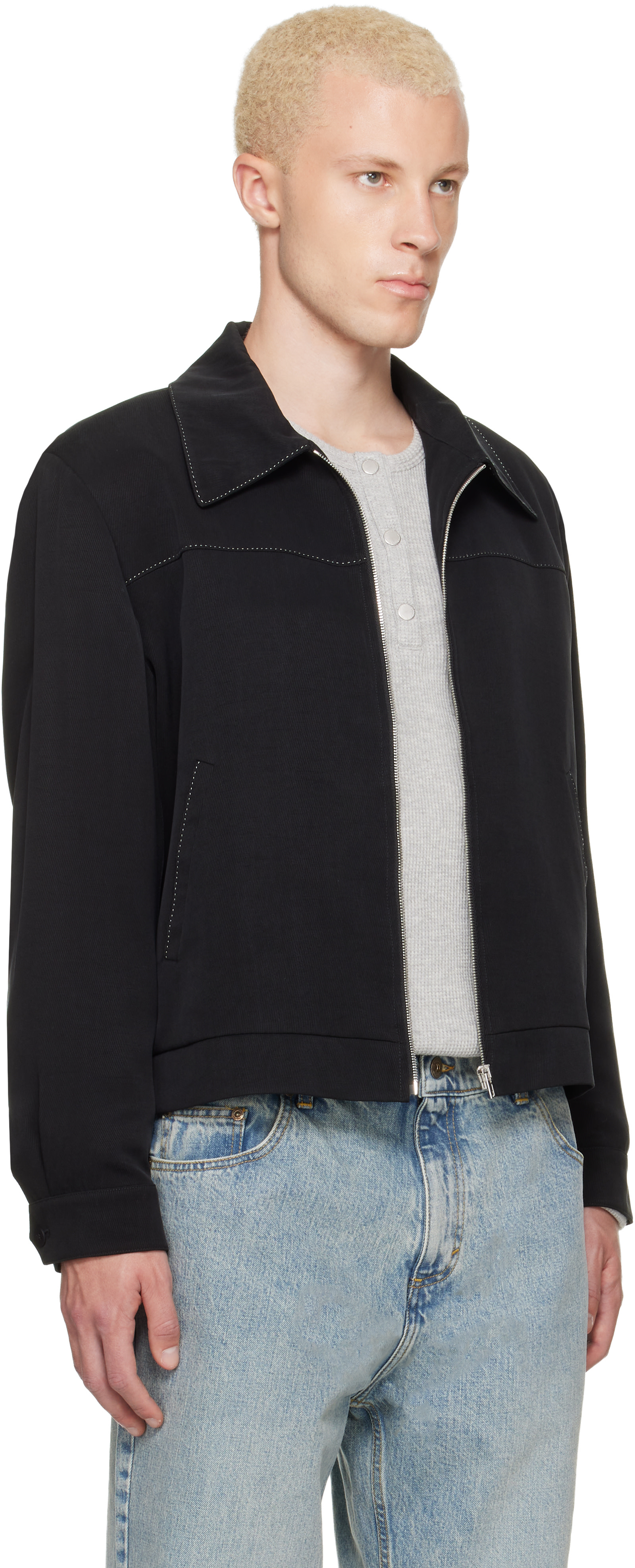 Second/Layer - Blouson Herman noir