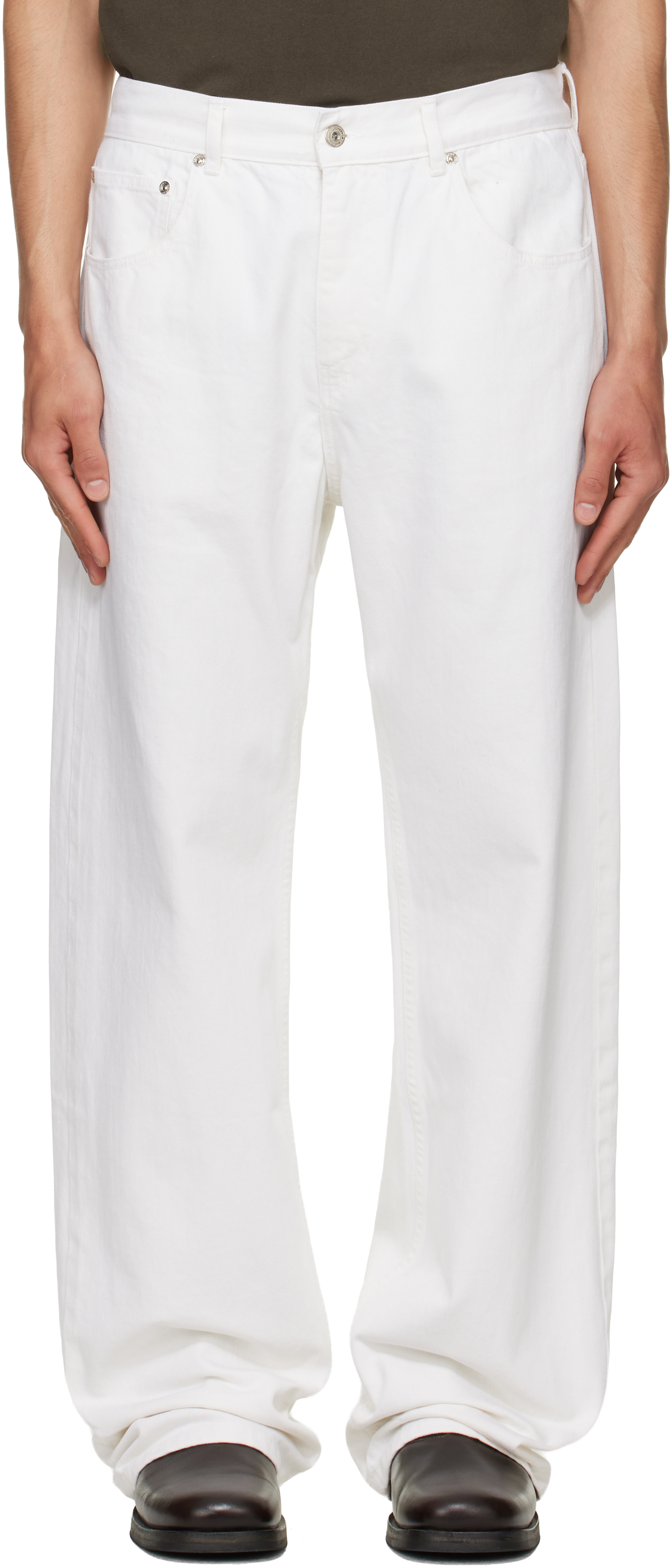 Second/Layer - White Big Papi Jeans