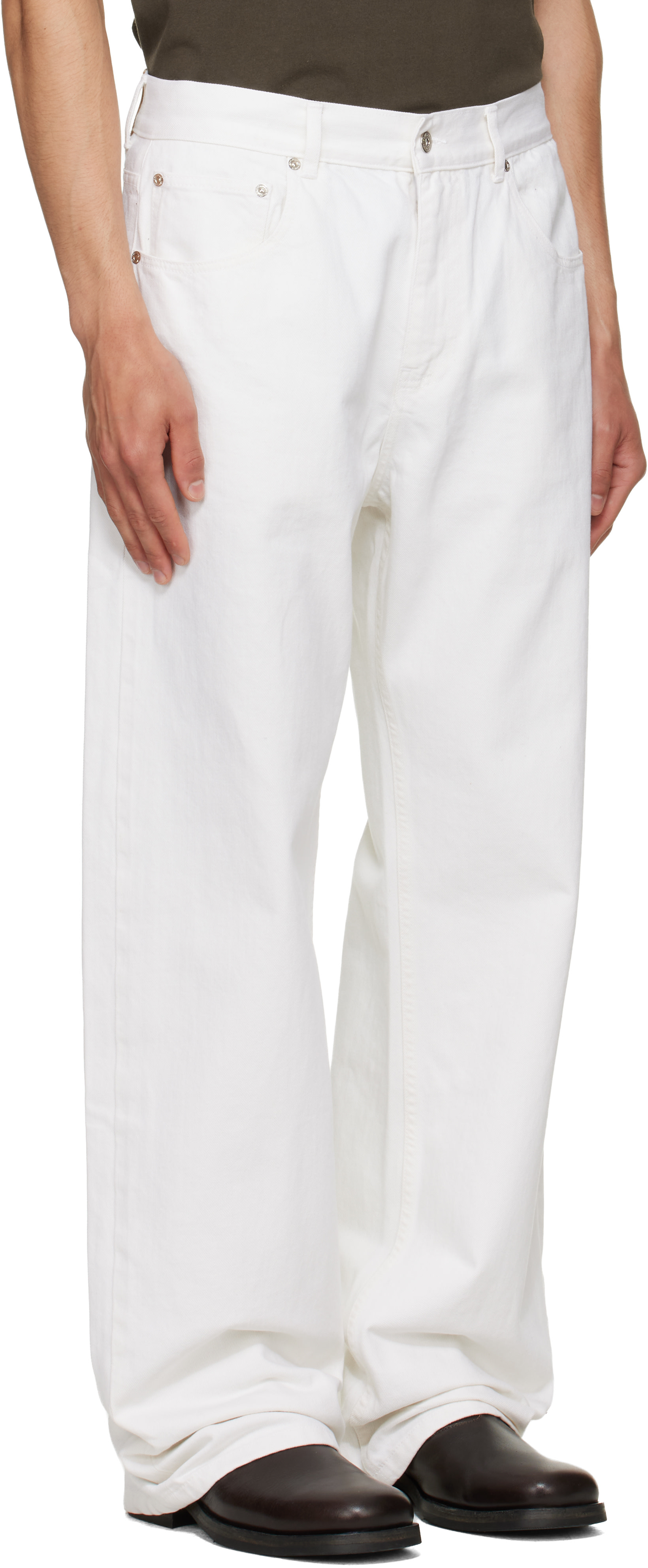 Second/Layer - White Big Papi Jeans
