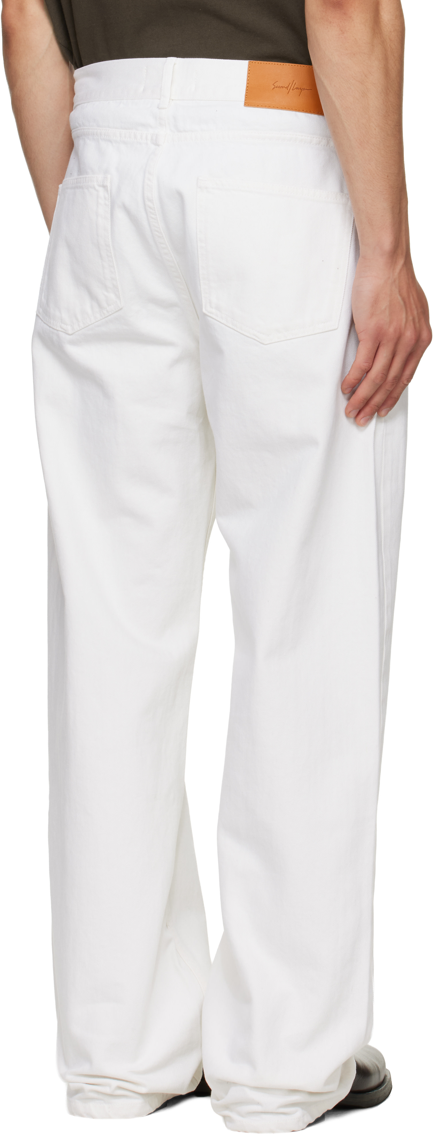 Second/Layer - Jean Big Papi blanc