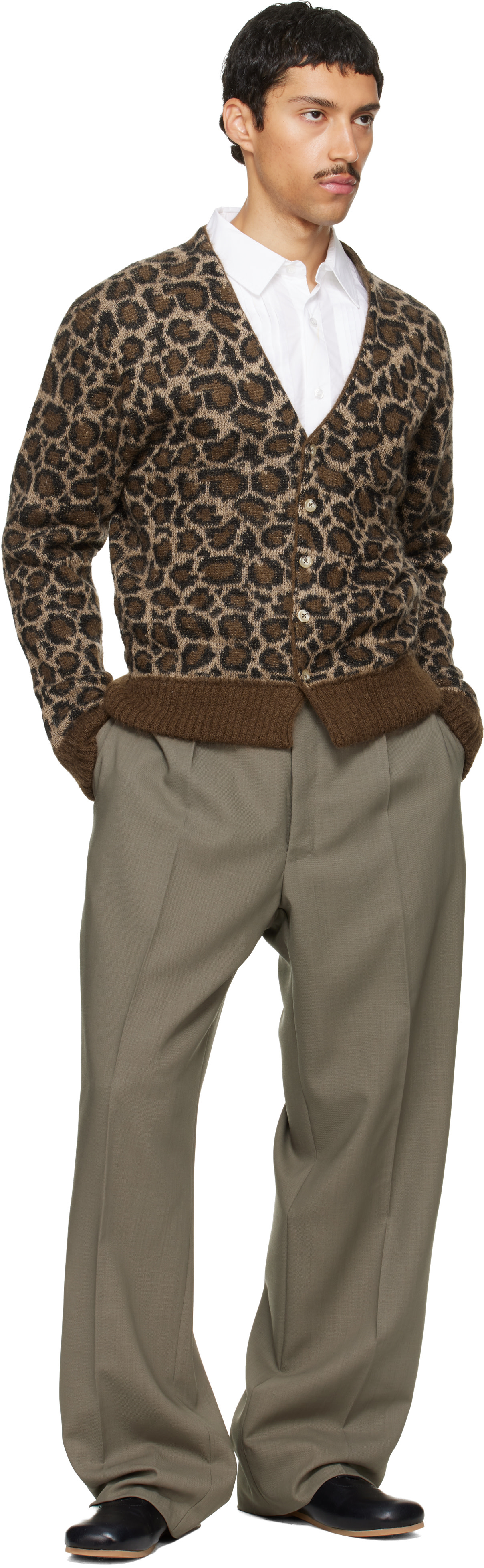 Second/Layer - Cardigan Chevy brun