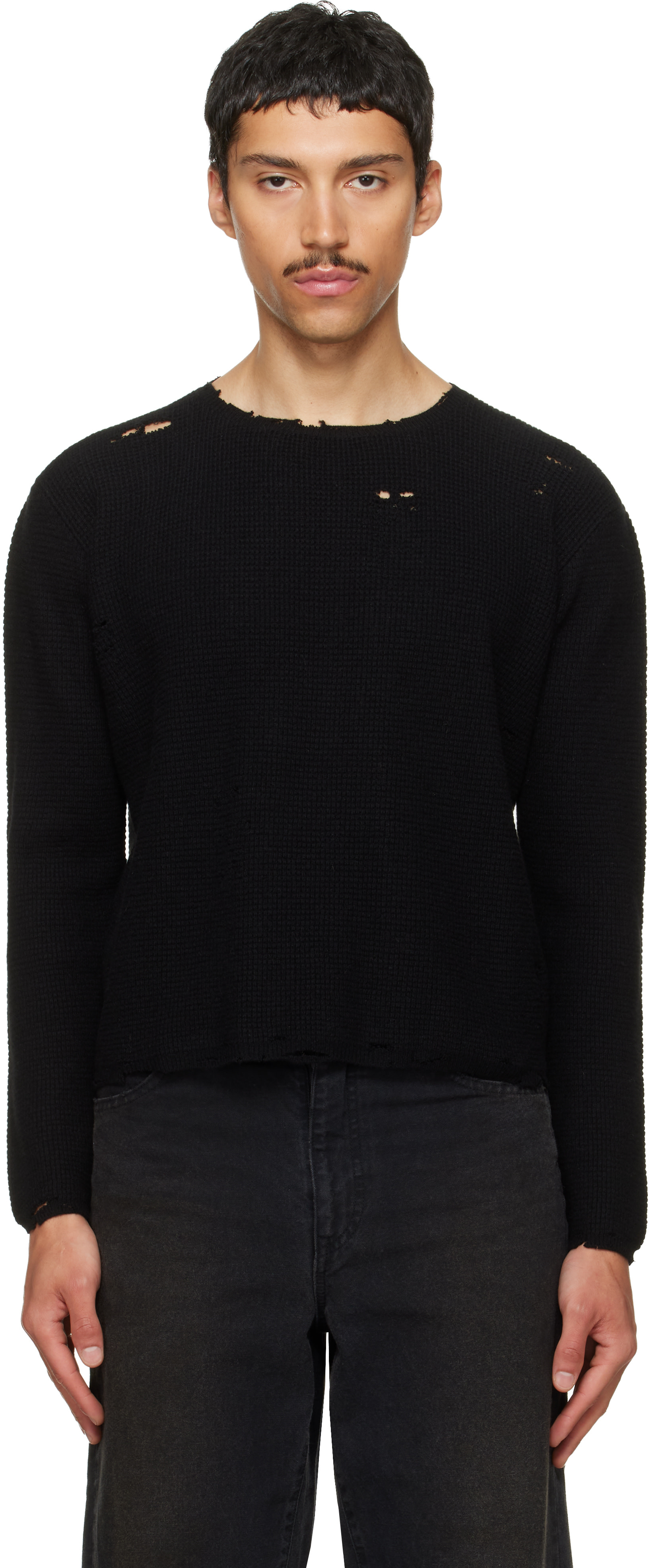 Second/Layer - Black Friends Pullover Sweater