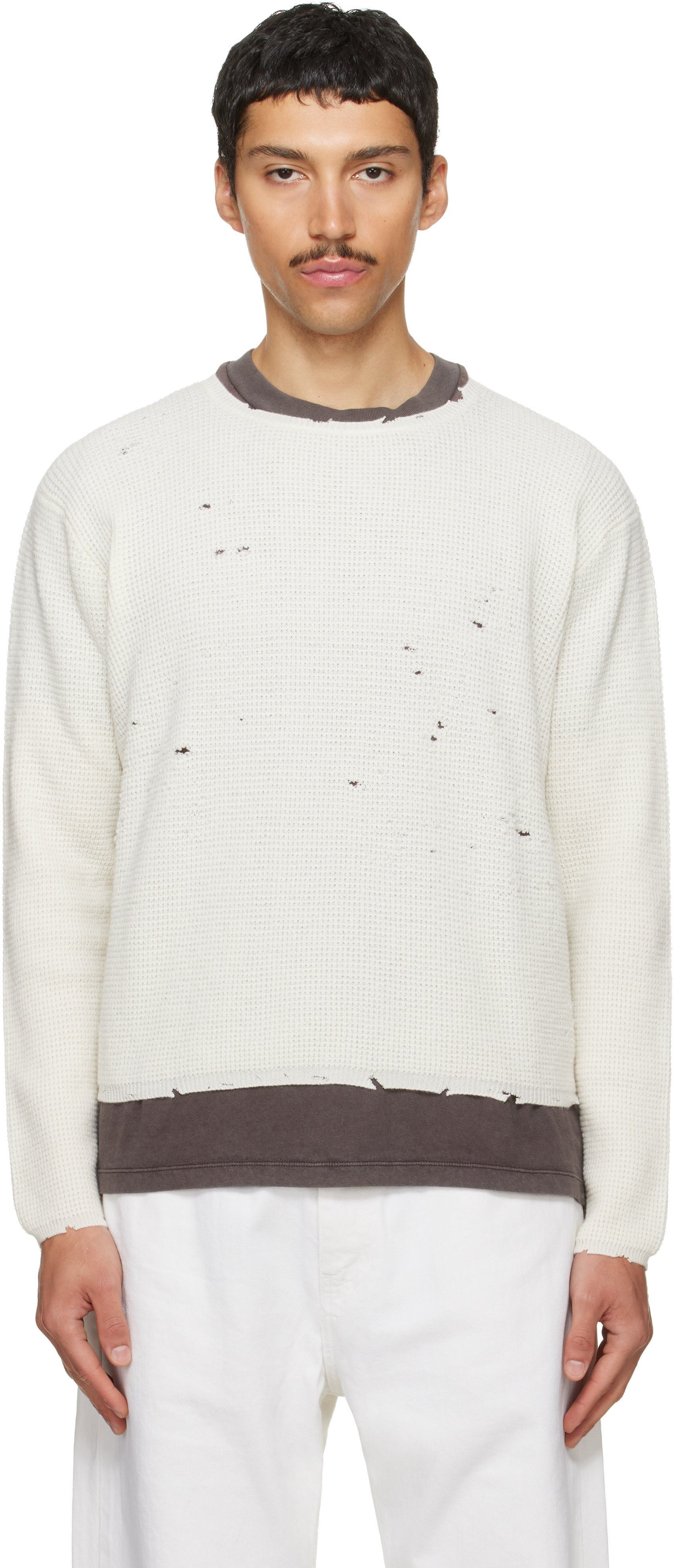 Second/Layer - Off-White Friends Pullover Sweater