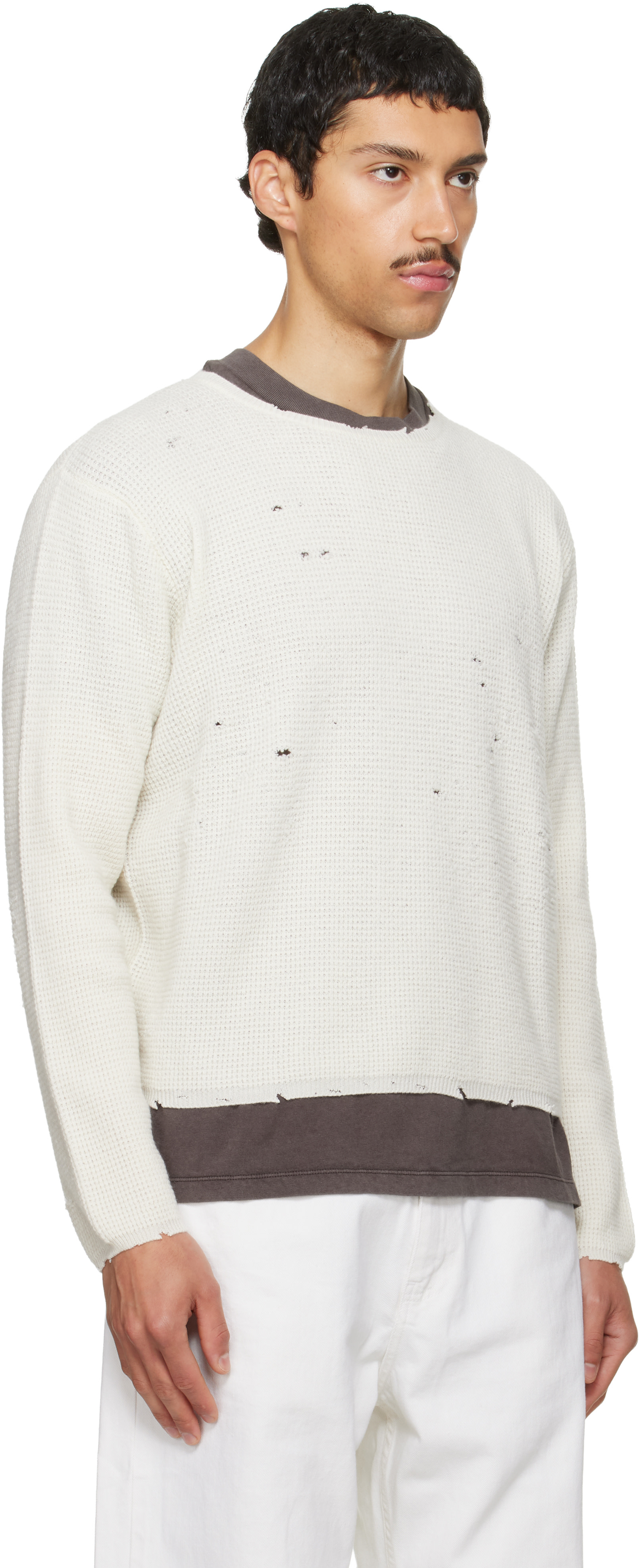 Second/Layer - Off-White Friends Pullover Sweater