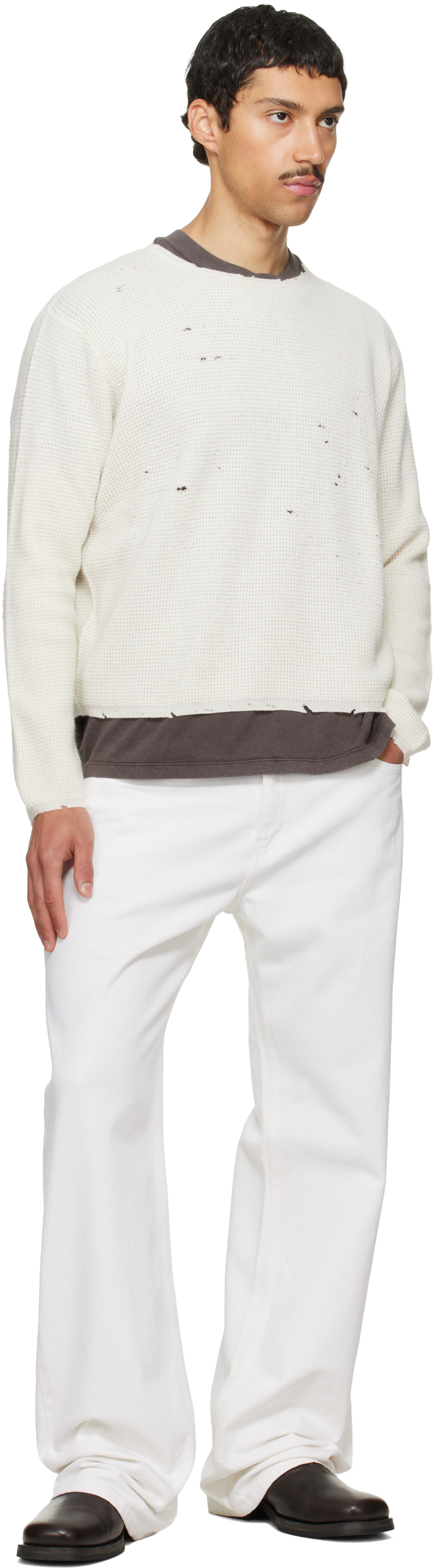 Second/Layer - Off-White Friends Pullover Sweater
