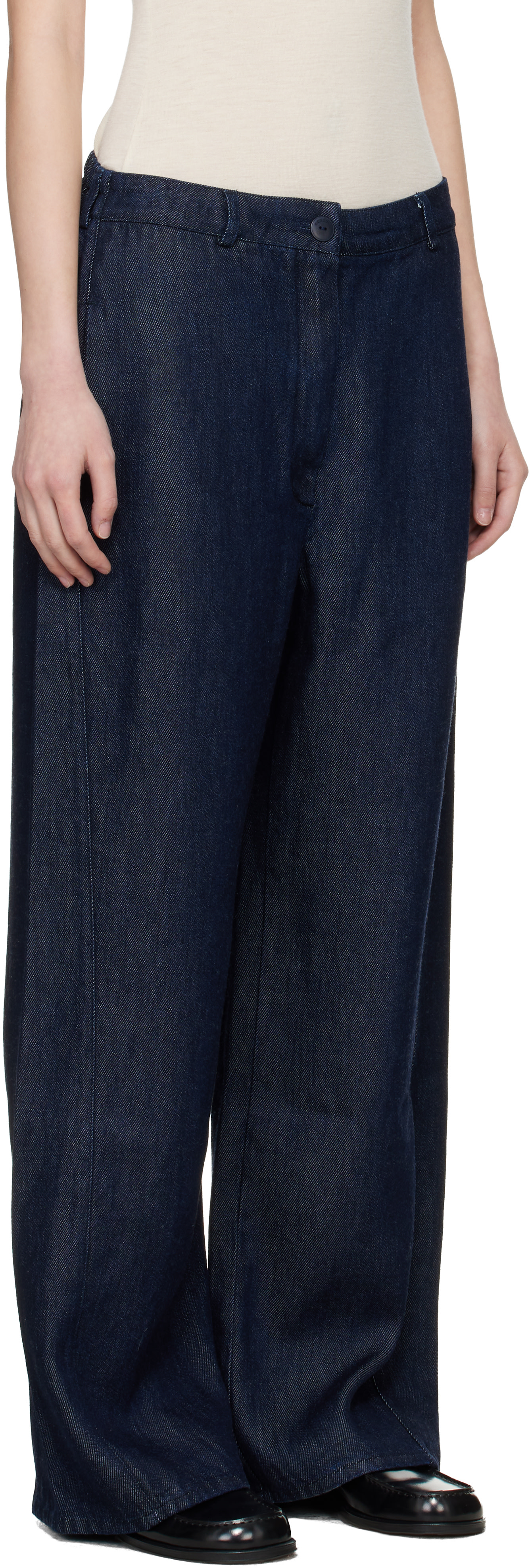 CORDERA - Jean droit bleu marine