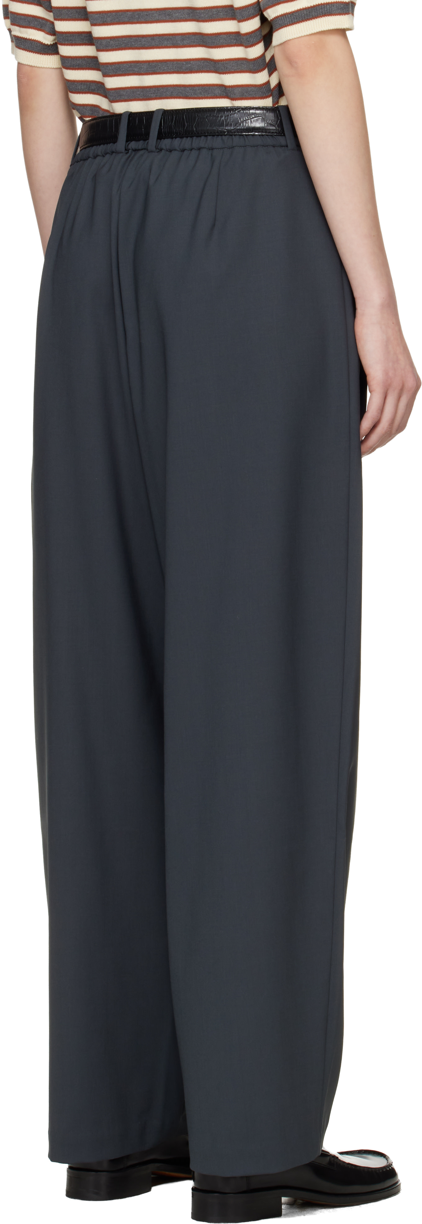 Cordera: Gray Tailored Masculine Trousers | SSENSE