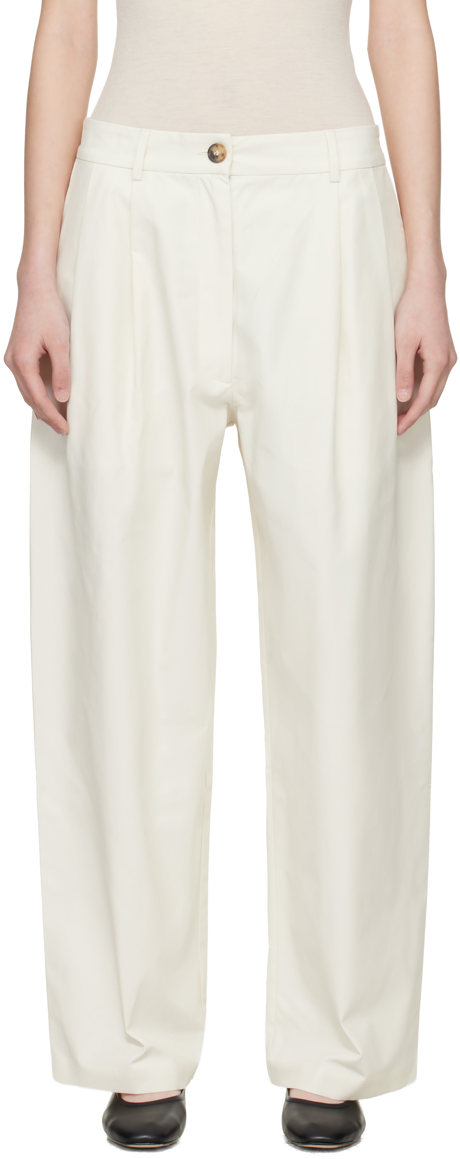 Cordera - White Technical Tailored Trousers