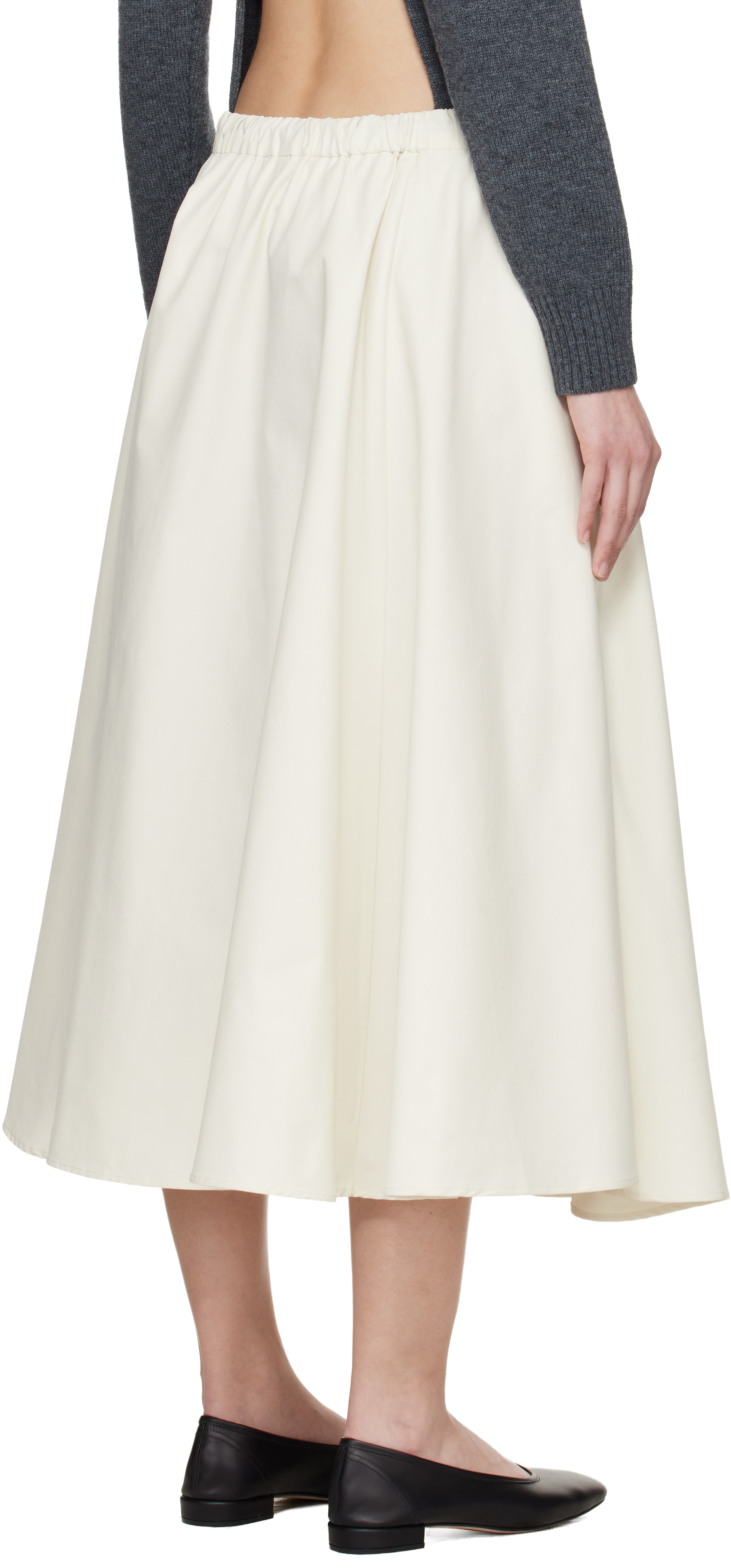 Cordera: White Technical Midi Skirt | SSENSE