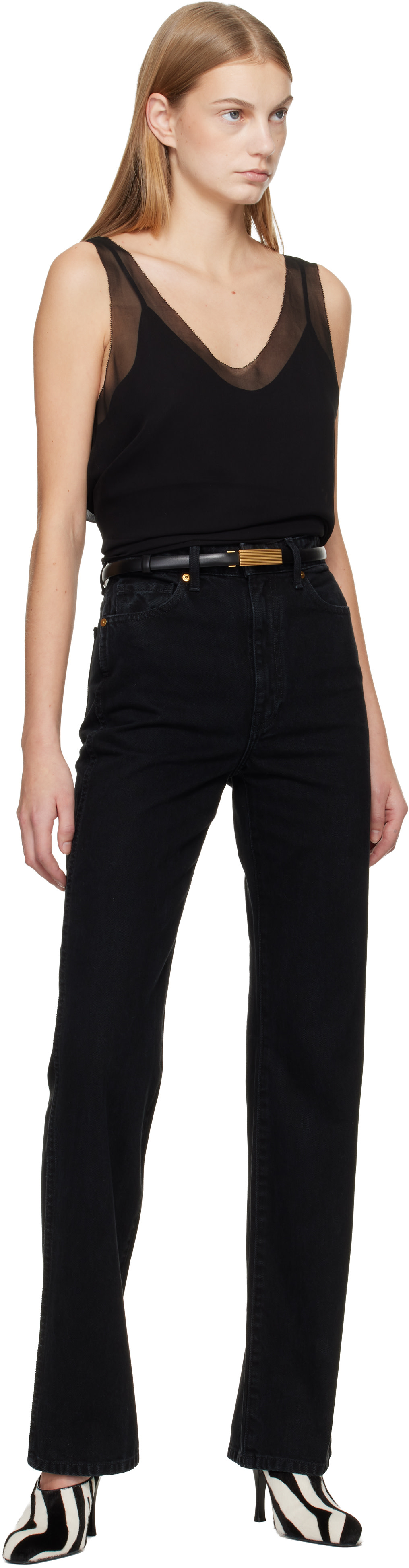 KHAITE - Ceinture Empire noire