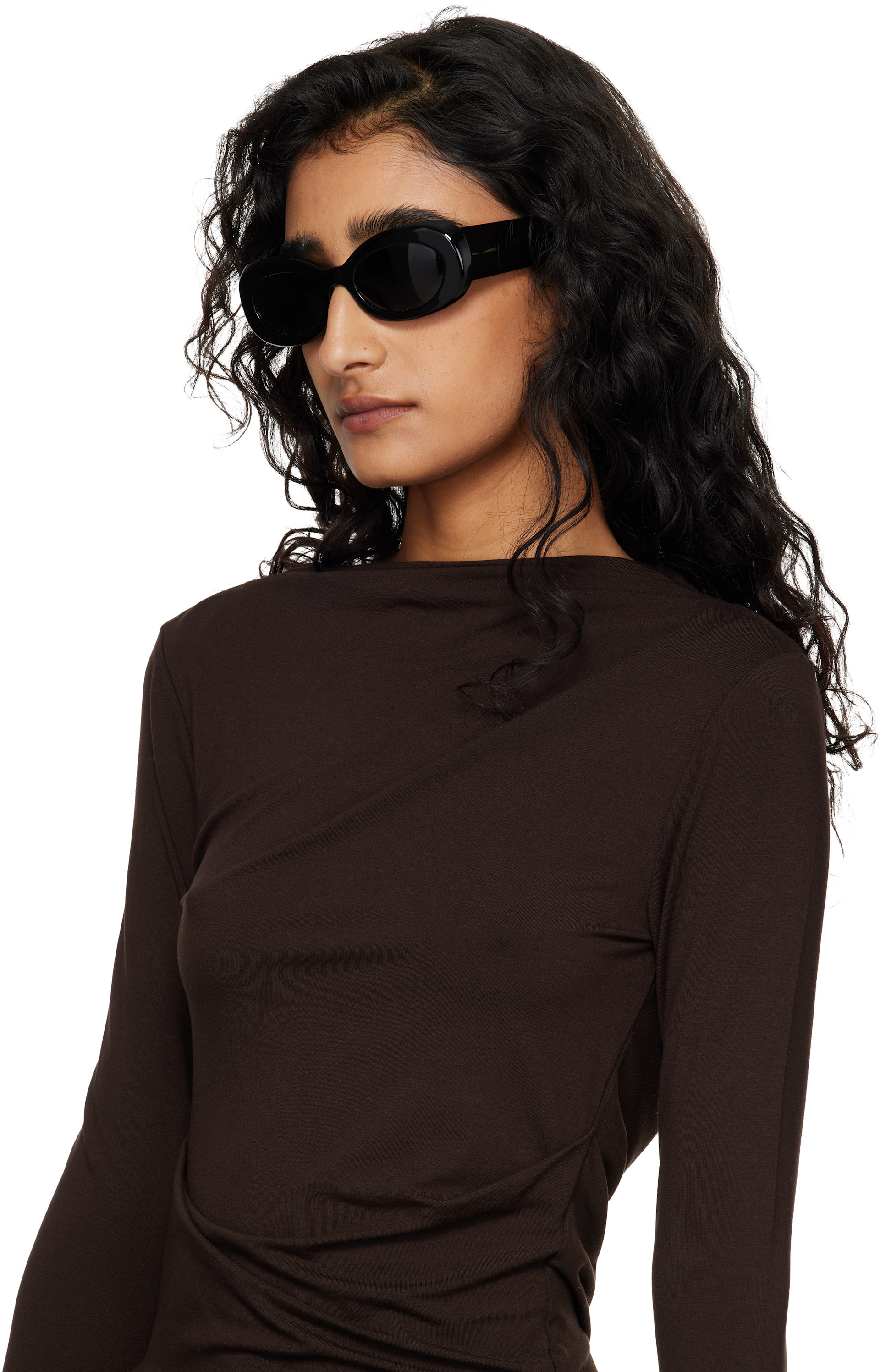 KHAITE: Black Oliver Peoples Edition 1992C Sunglasses | SSENSE