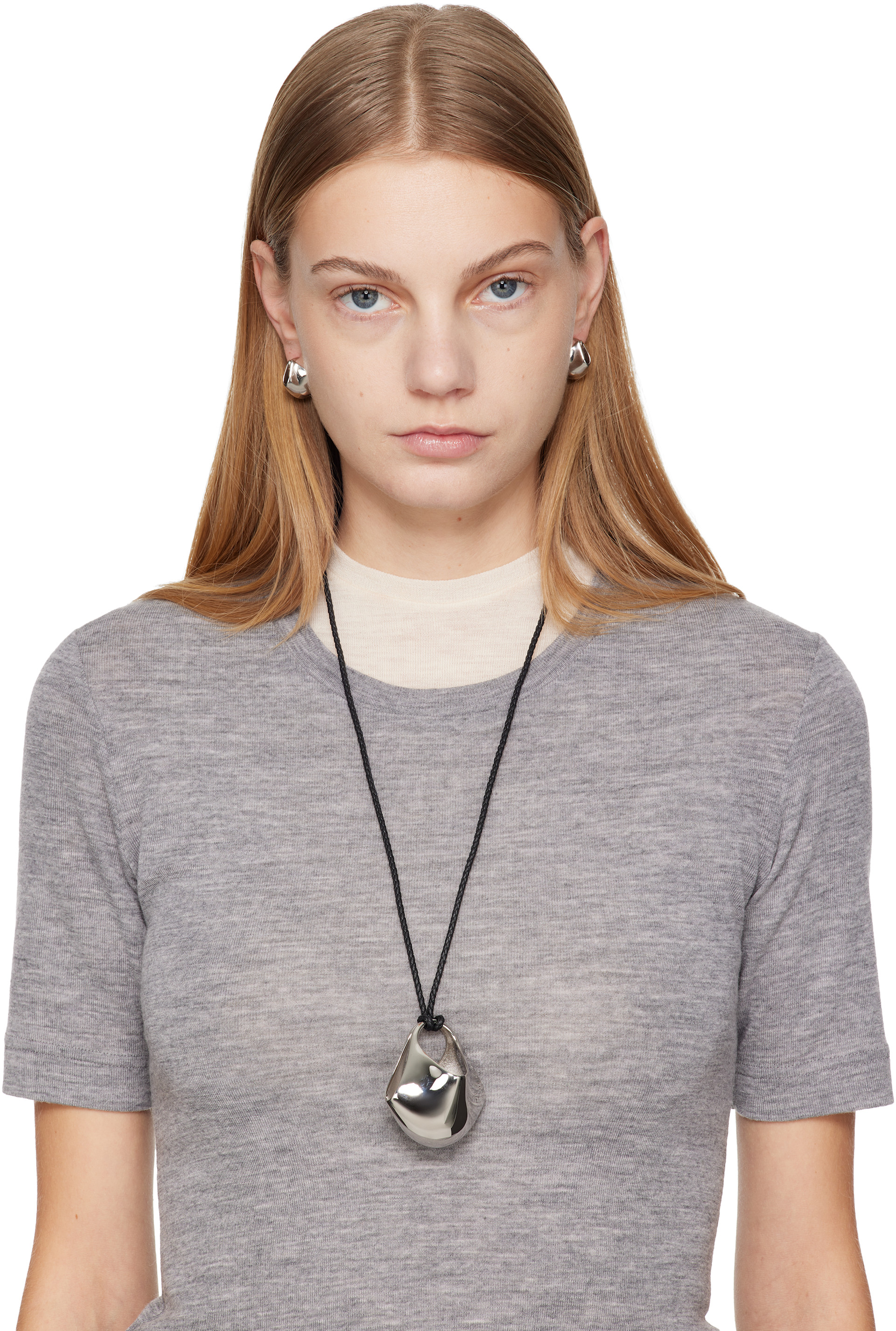 KHAITE - Collier Lotus à moyen pendentif