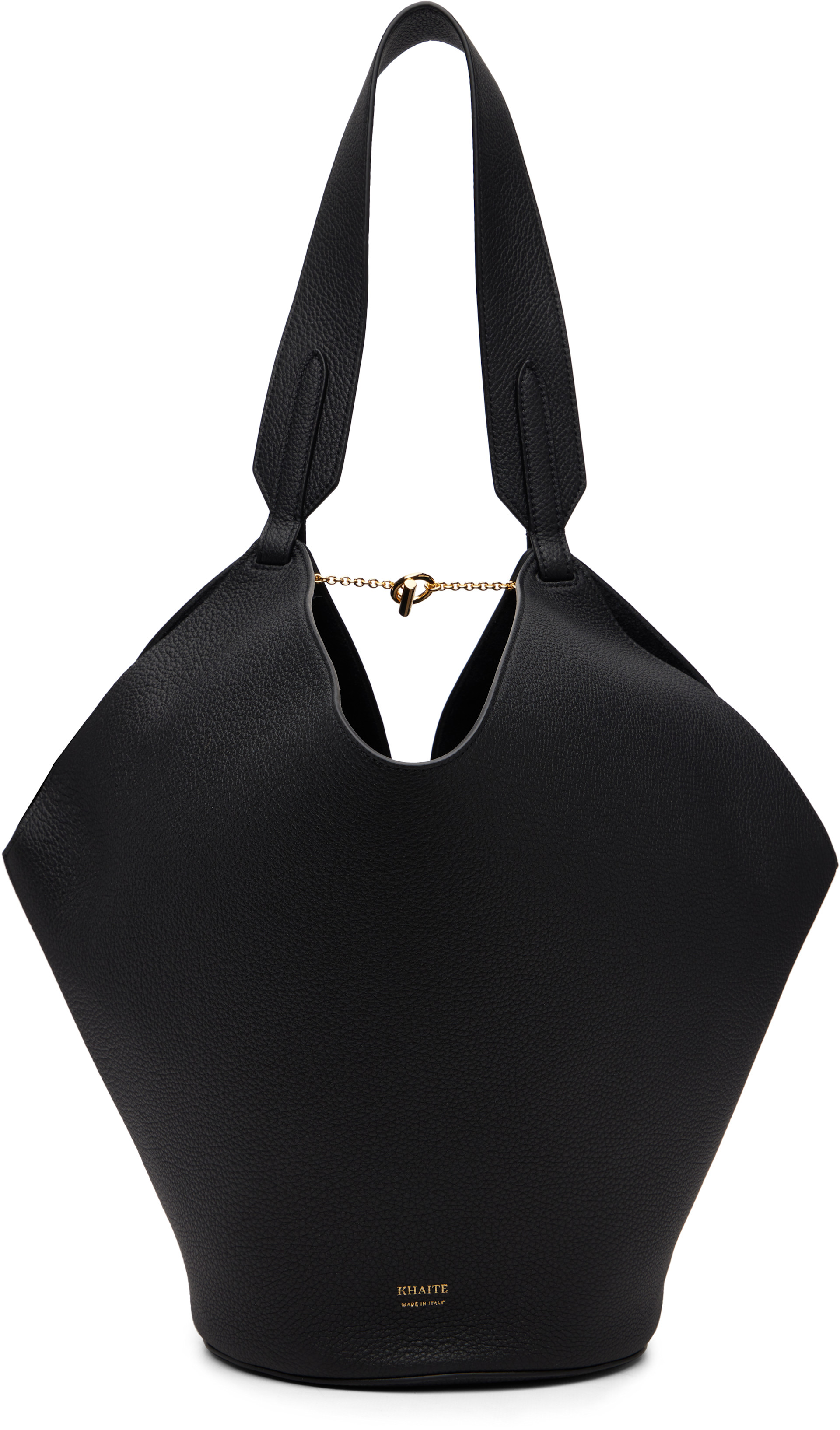 KHAITE - Petit cabas Lotus noir