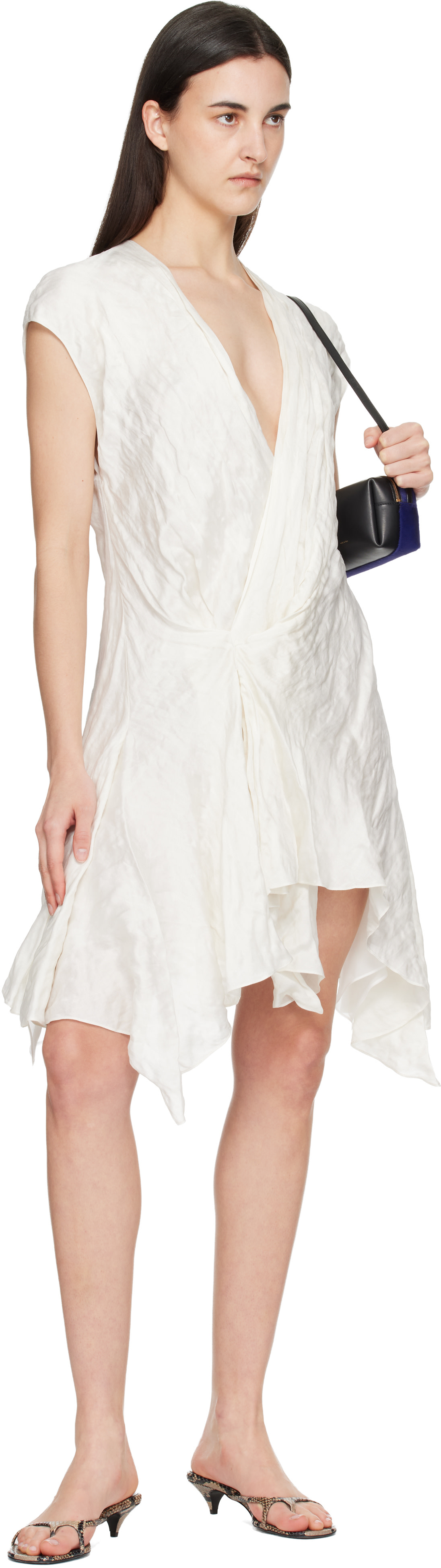 KHAITE - Robe midi Merith blanc cassé