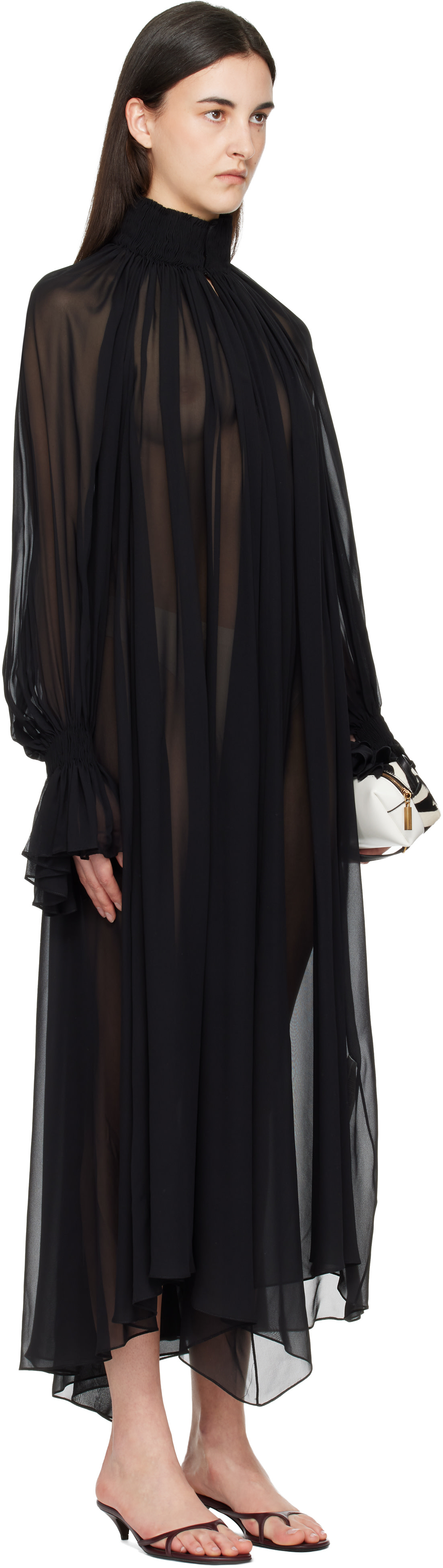KHAITE - Robe longue Edgar noire