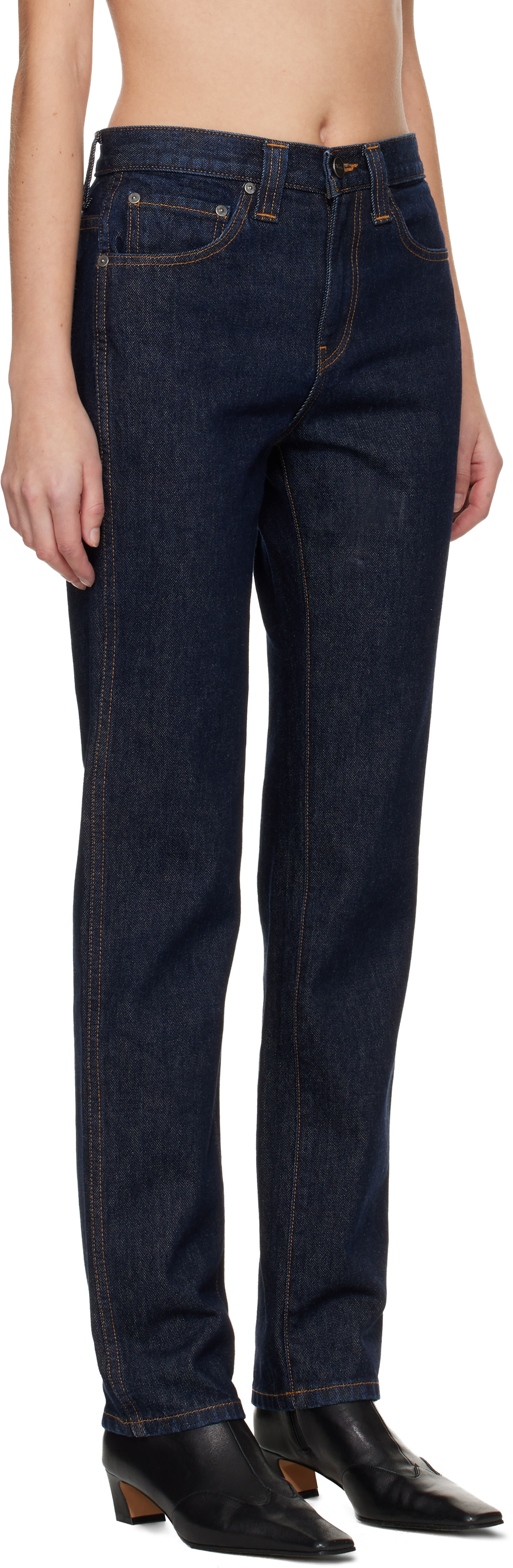 KHAITE - Jean Farley bleu marine