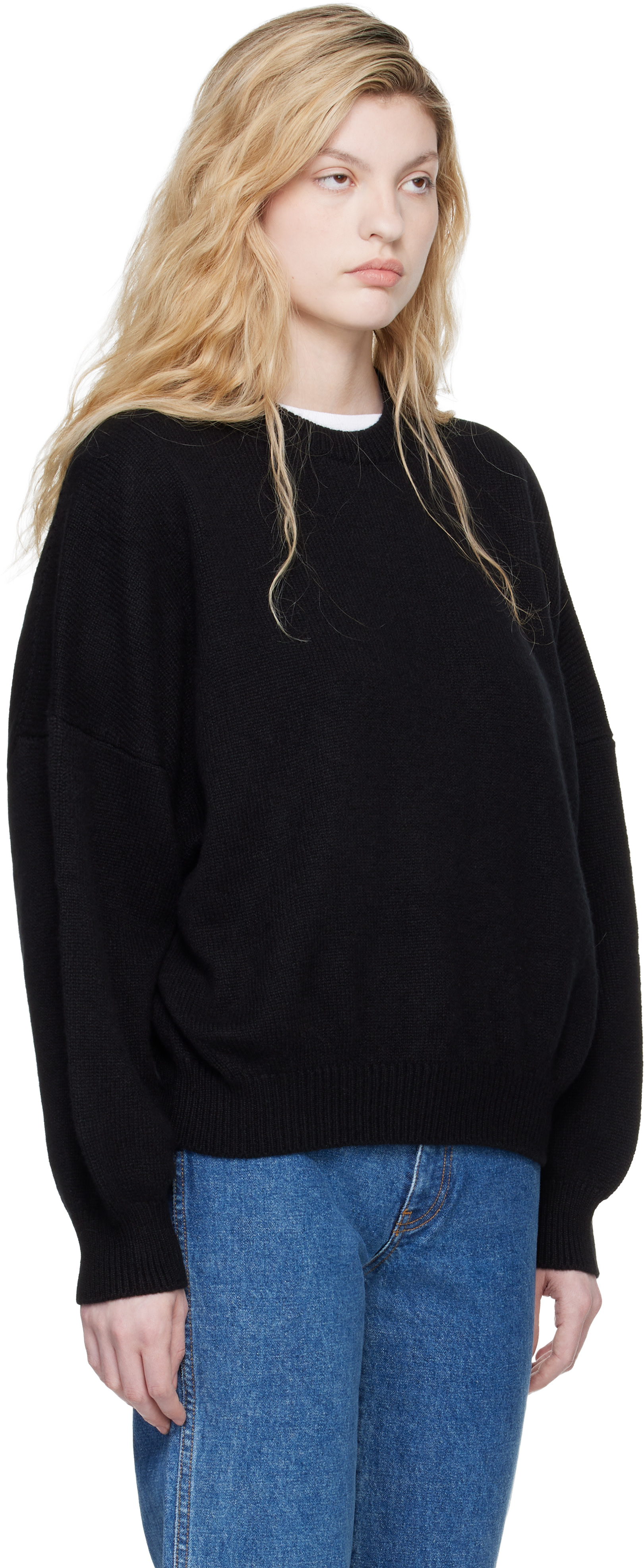 KHAITE - Pull Margaux noir