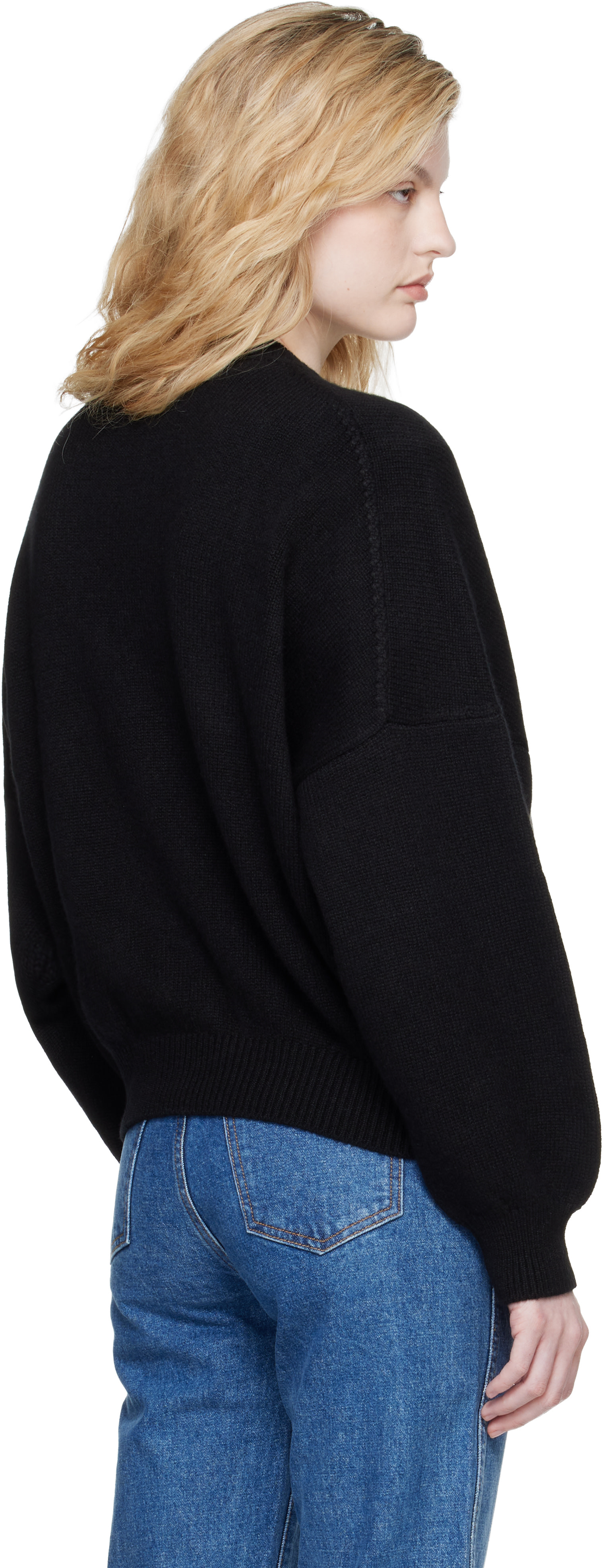 KHAITE - Pull Margaux noir
