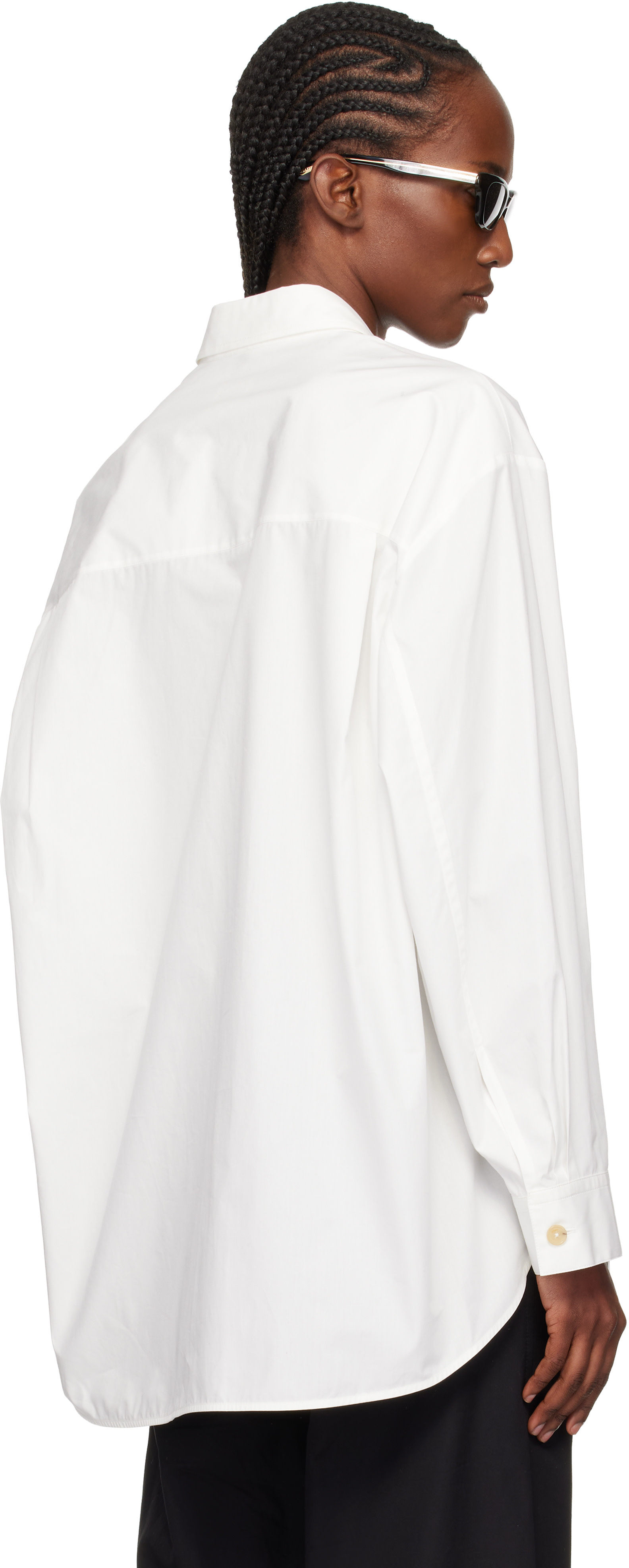 KHAITE - Chemise Goya blanche