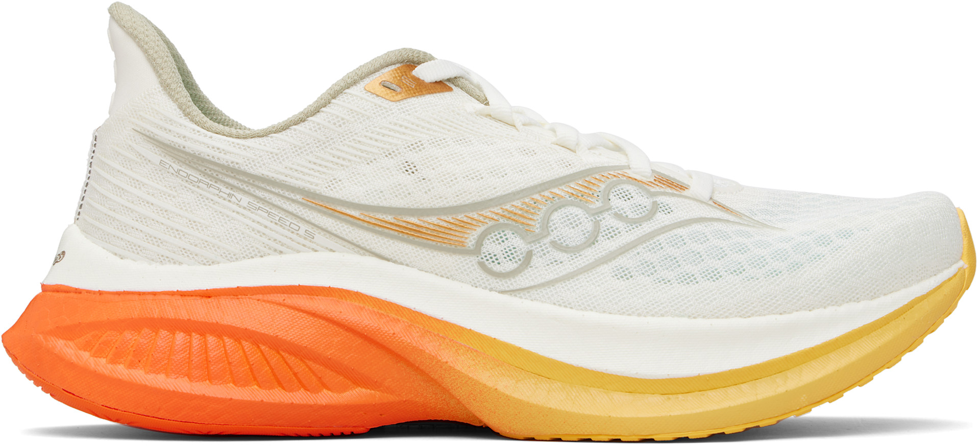 Saucony - Baskets Endorphin Speed 5 blanc cassé