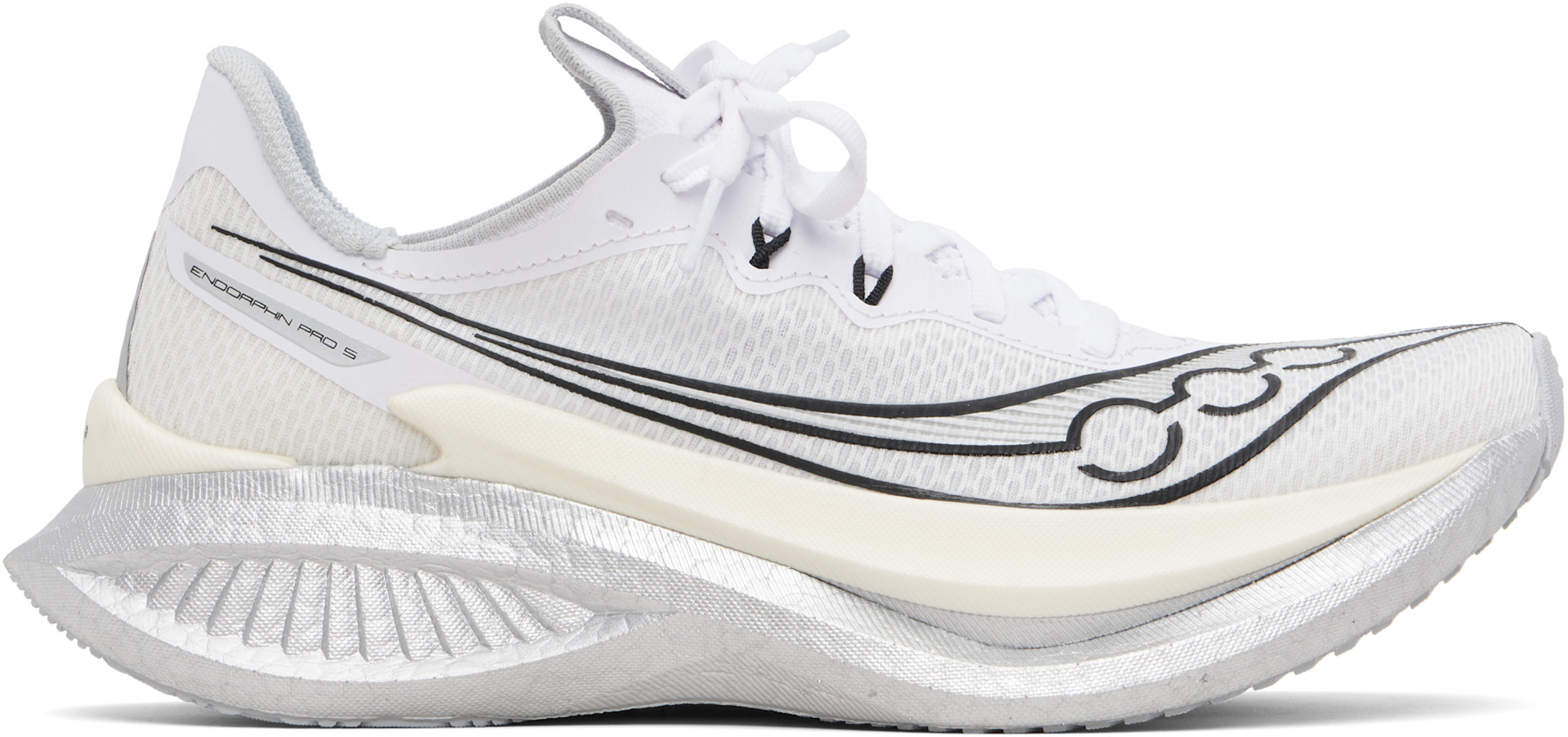 Saucony - White Endorphin Pro 5 Sneakers