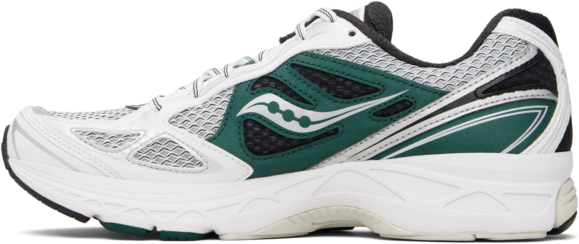 Saucony - Baskets Guide 7 blanc et vert à technologie ProGrid