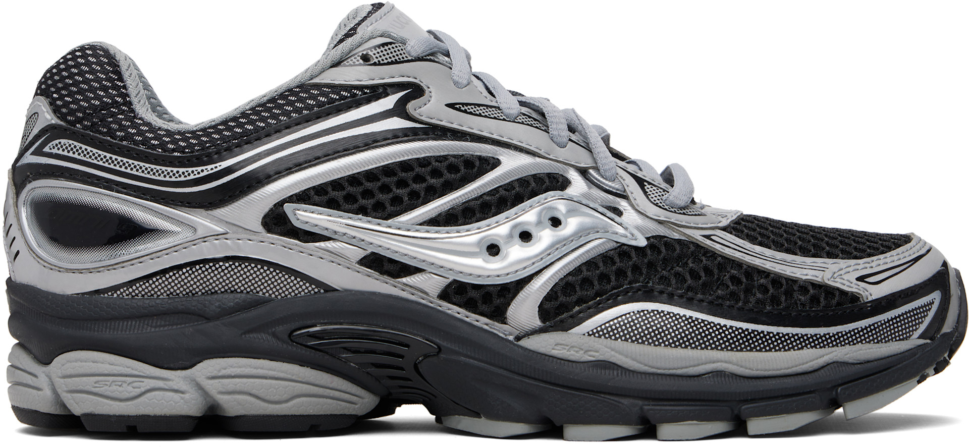 Saucony: Black & Silver ProGrid Omni 9 Sneakers | SSENSE