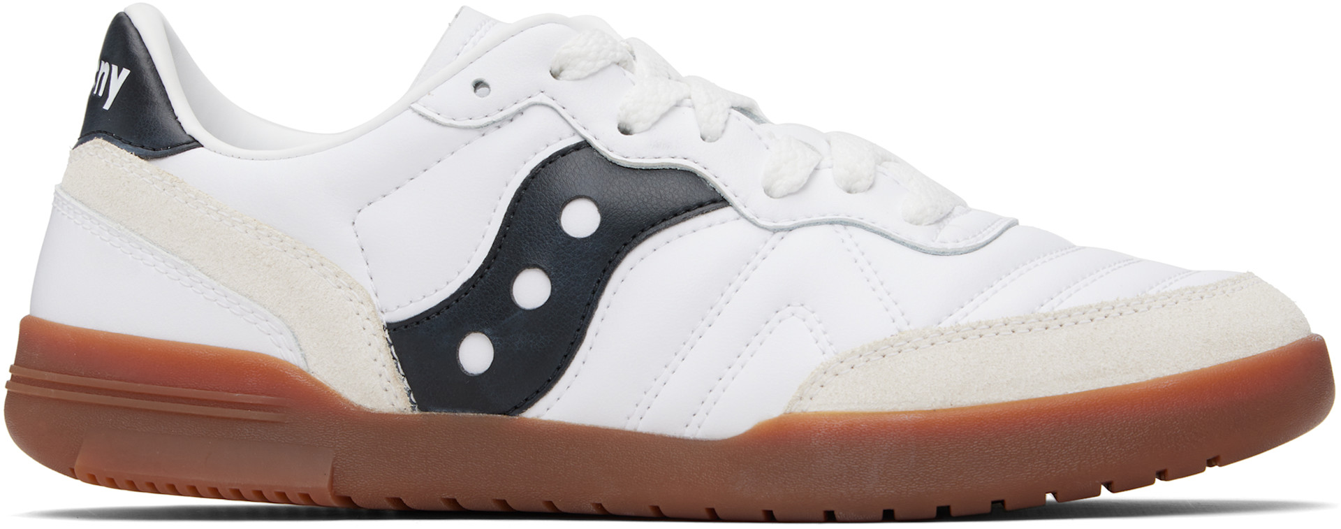 Saucony - Baskets 586i blanches en cuir